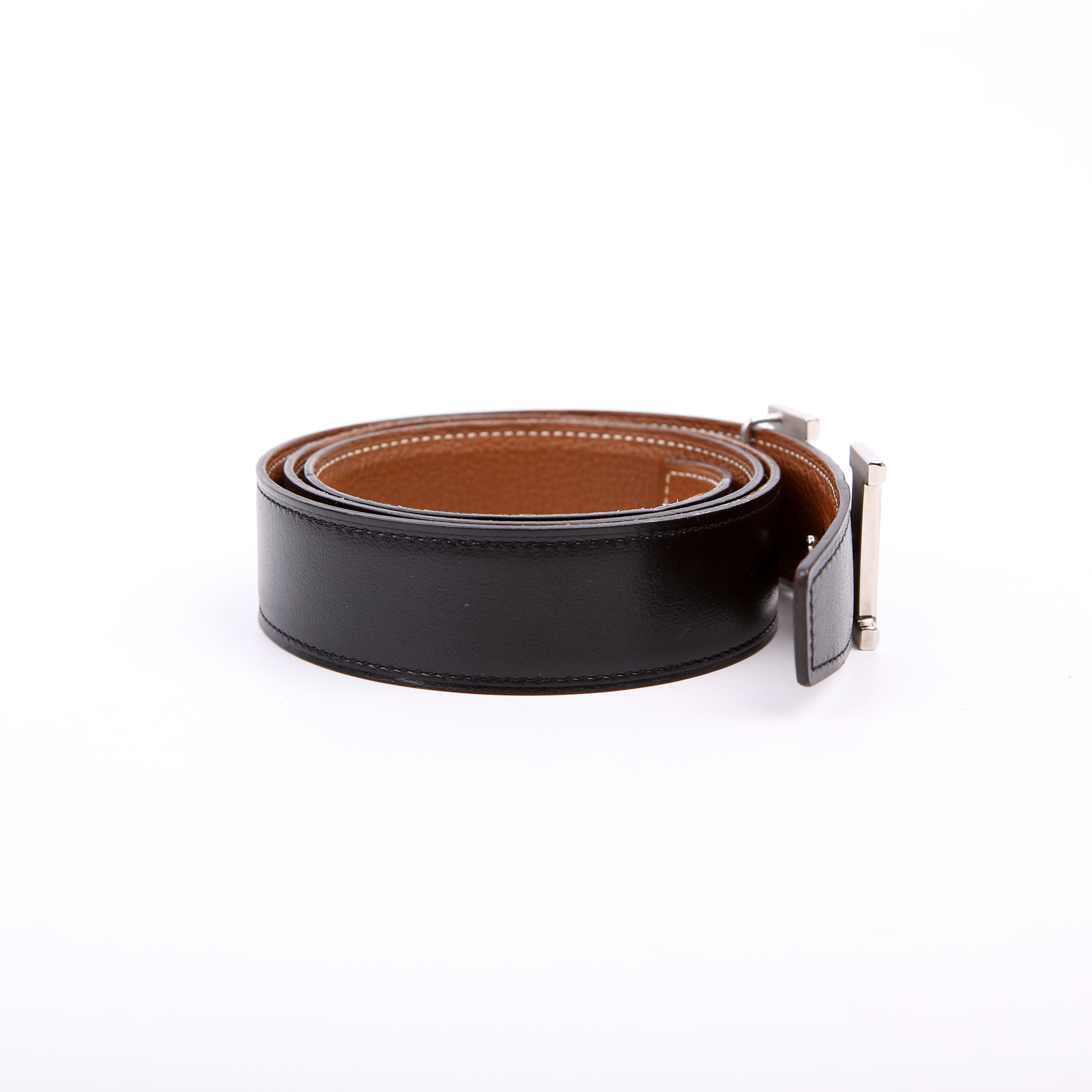 Constance H Reverse Leather Belt Size 85