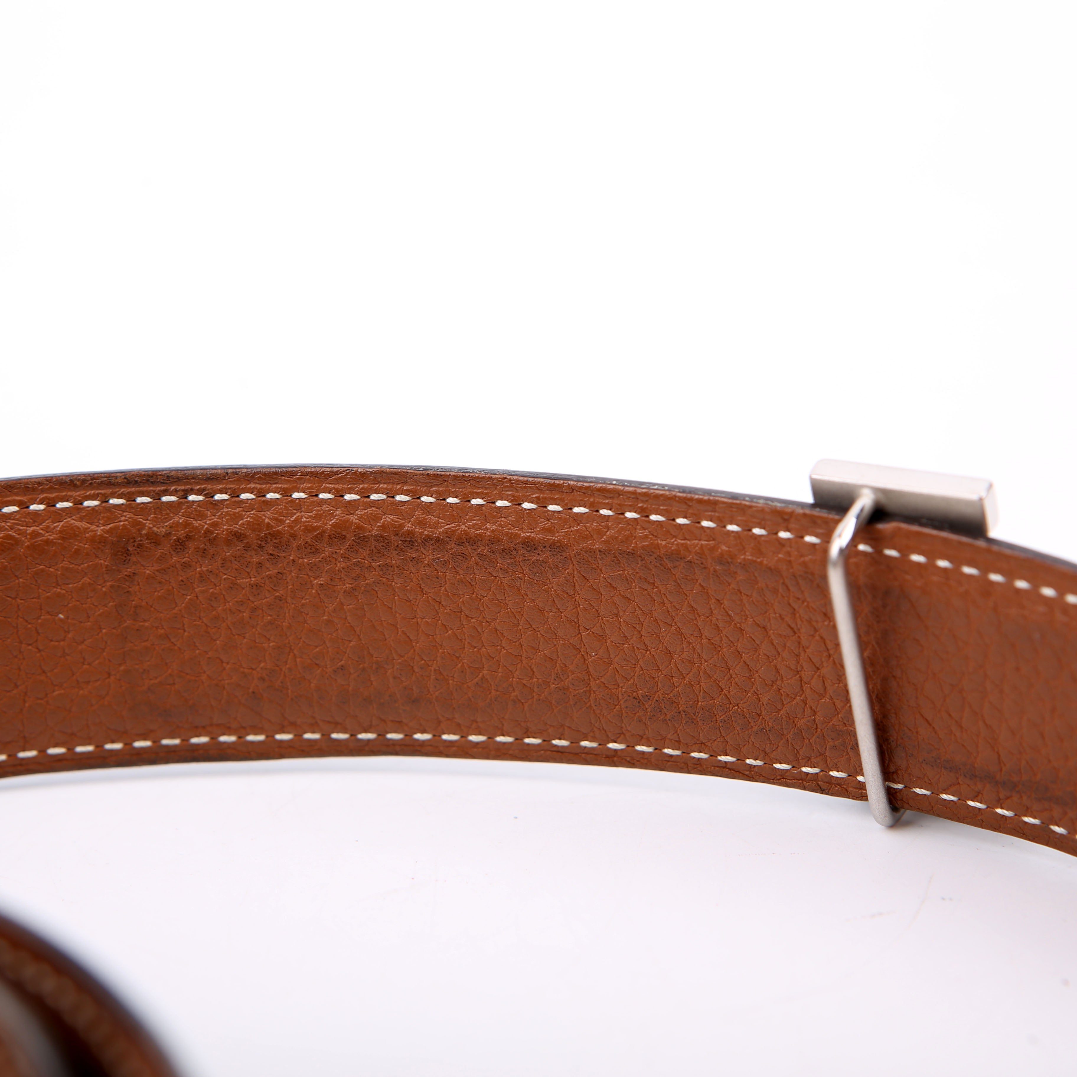 Constance H Reverse Leather Belt Size 85