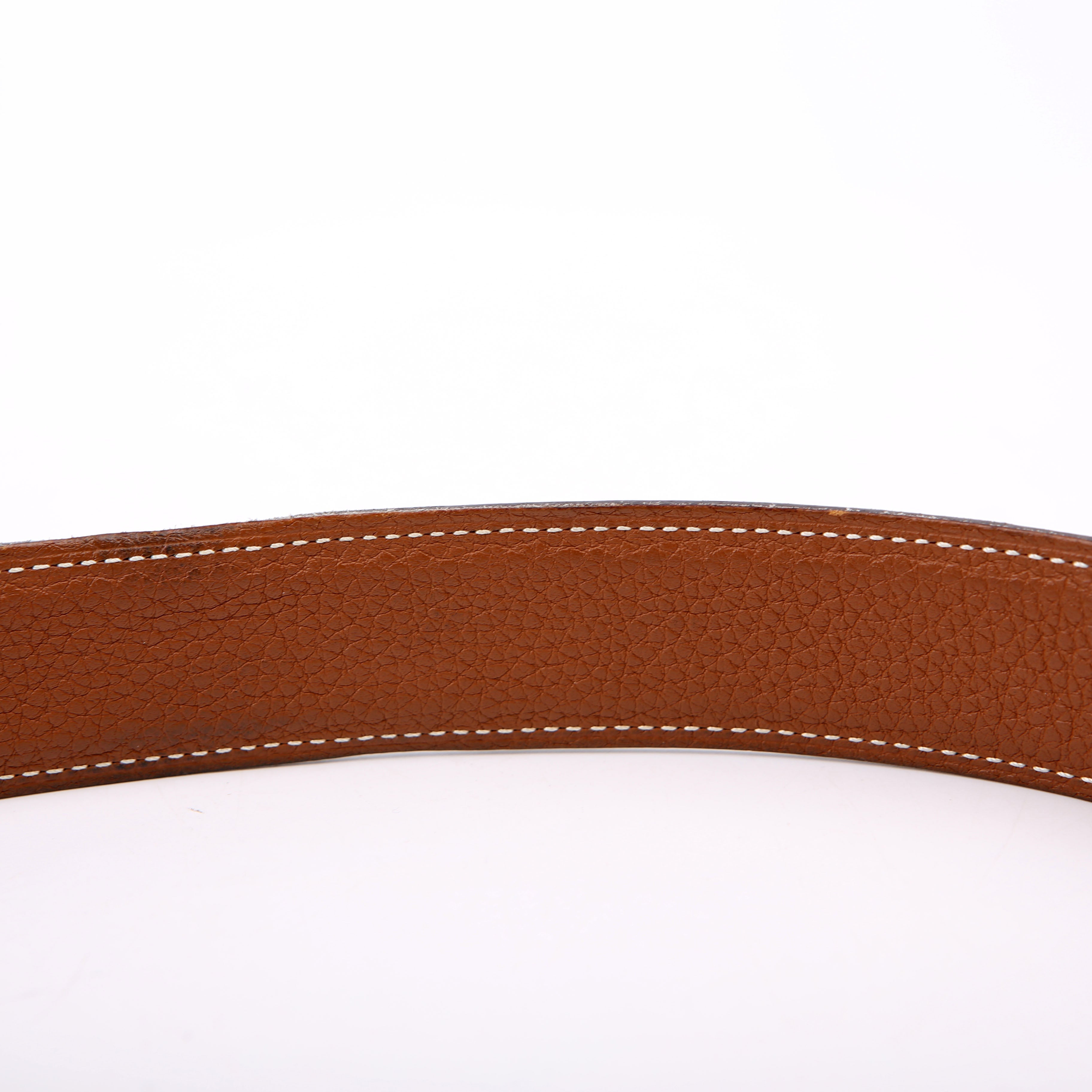 Constance H Reverse Leather Belt Size 85
