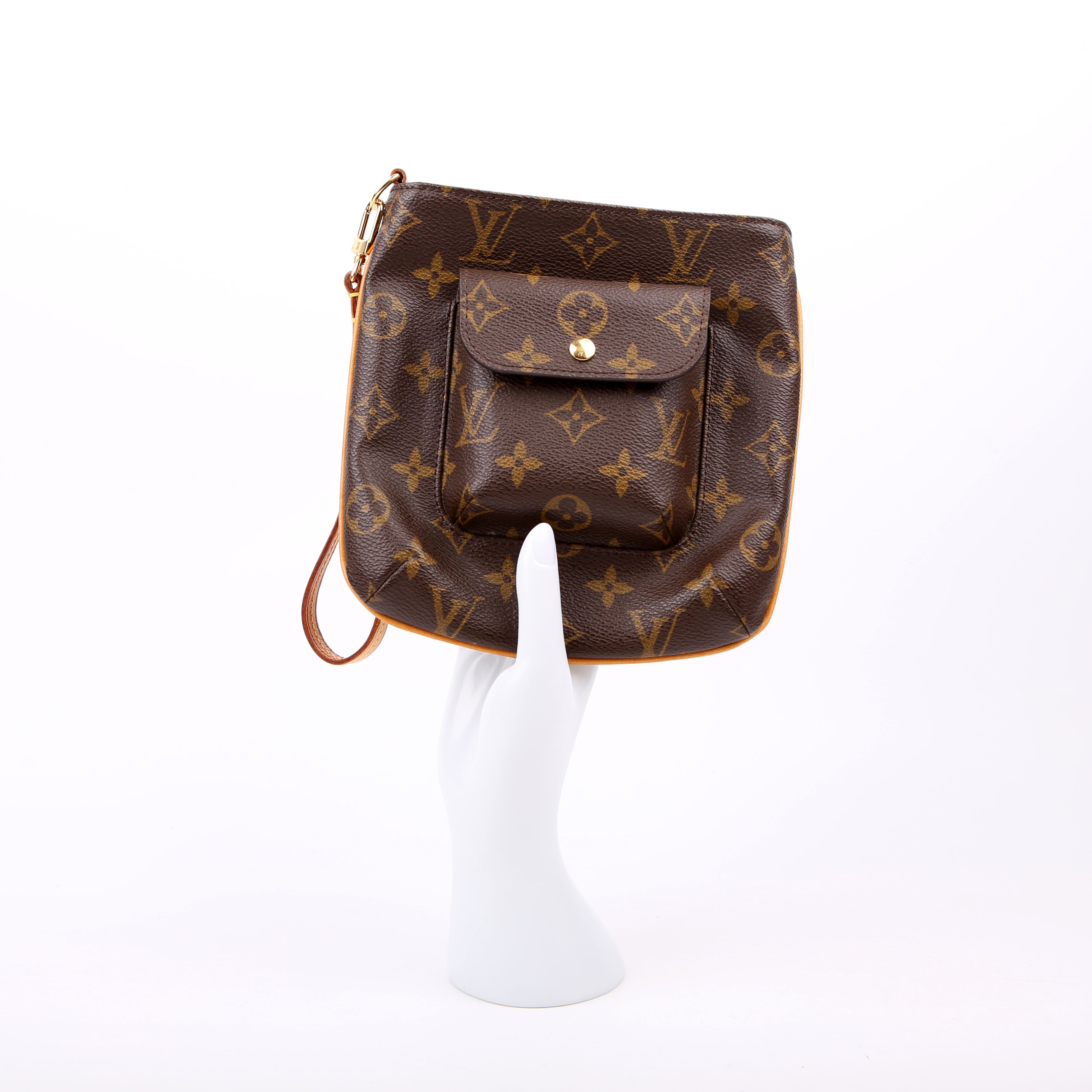 Partition Wristlet Clutch Monogram
