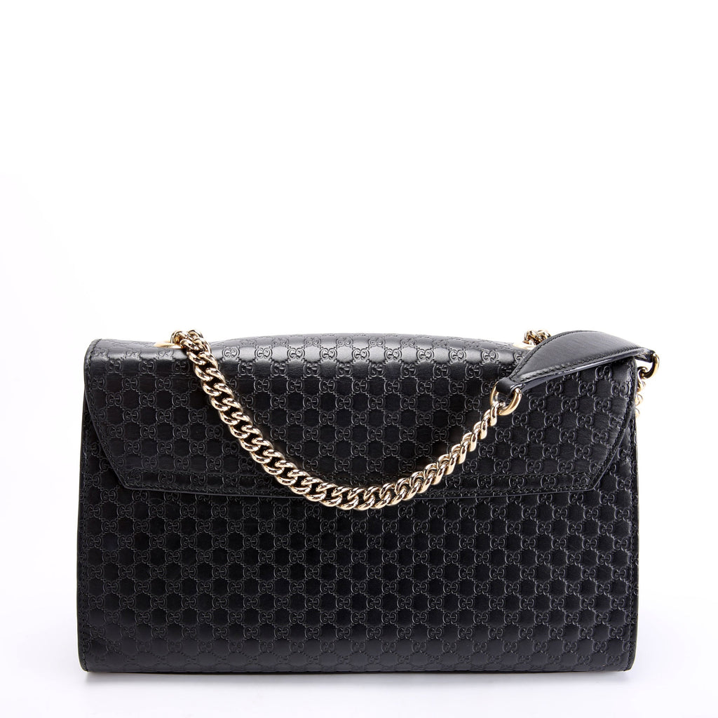449635 Emily Micro Medium Chain Black