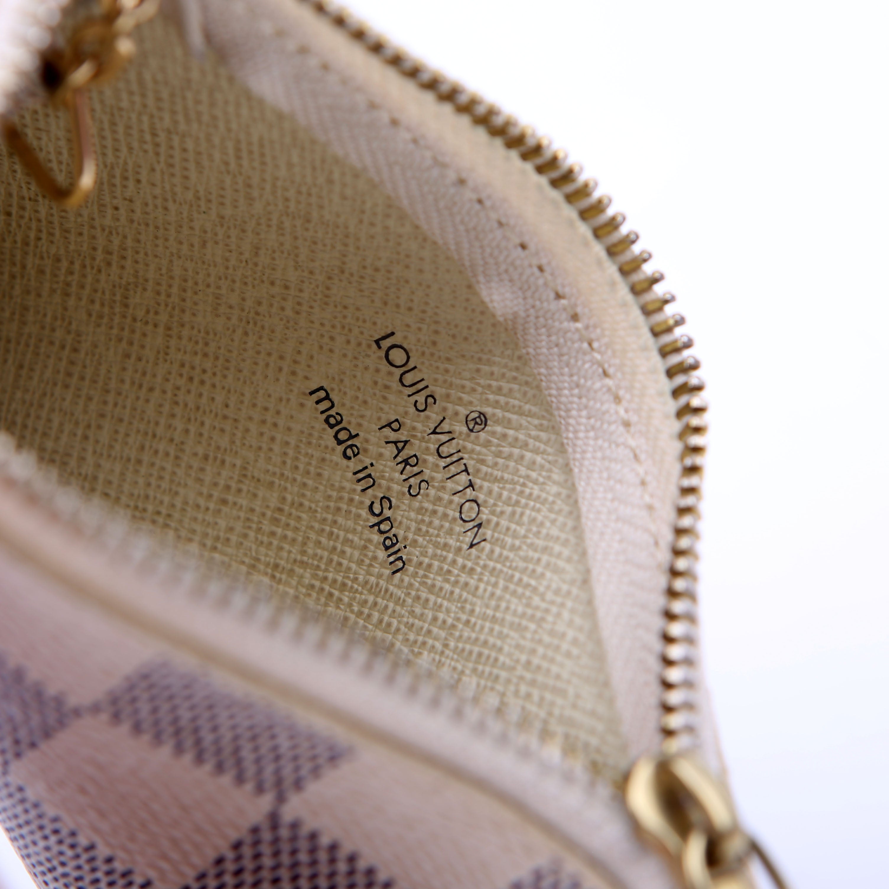 Pochette Cles Damier Azur
