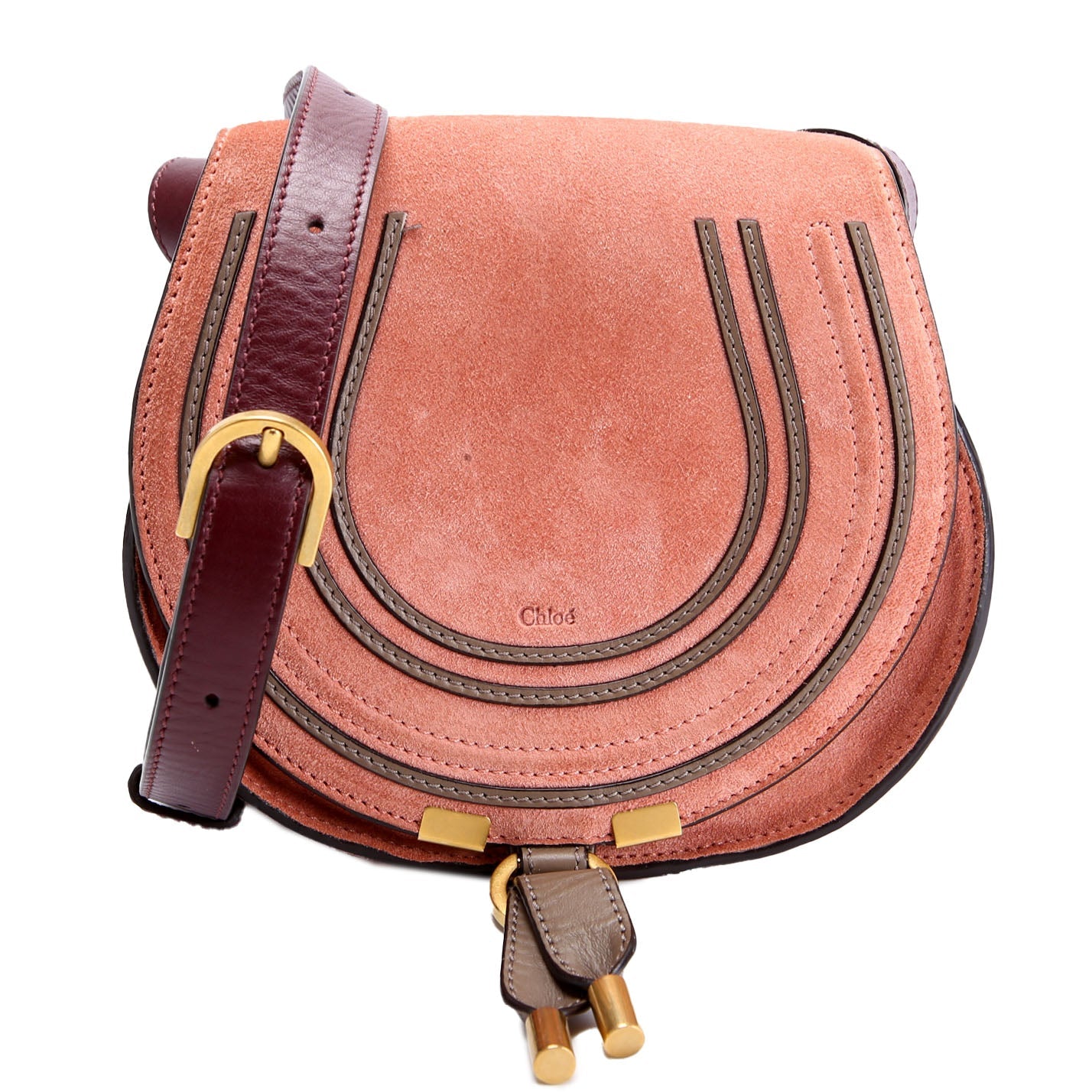 Marcie Saddle Bag Crossbody Small Salmon