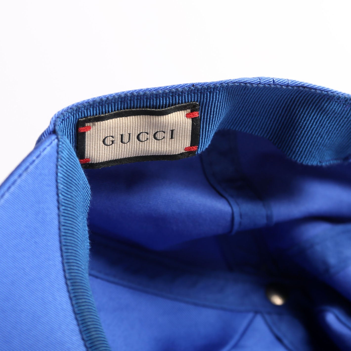 Gucci 673081 100 Baseball Cap Hat Size Small Blue/White