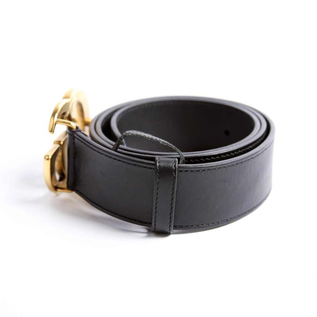 400593 Marmont GG Leather Belt Size 90/36 Black