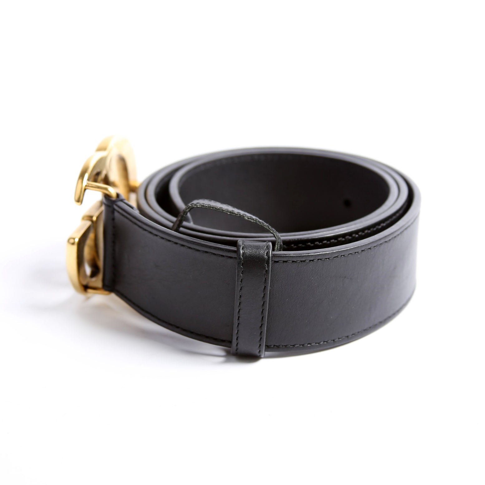 400593 Marmont GG Leather Belt Size 90/36 Black