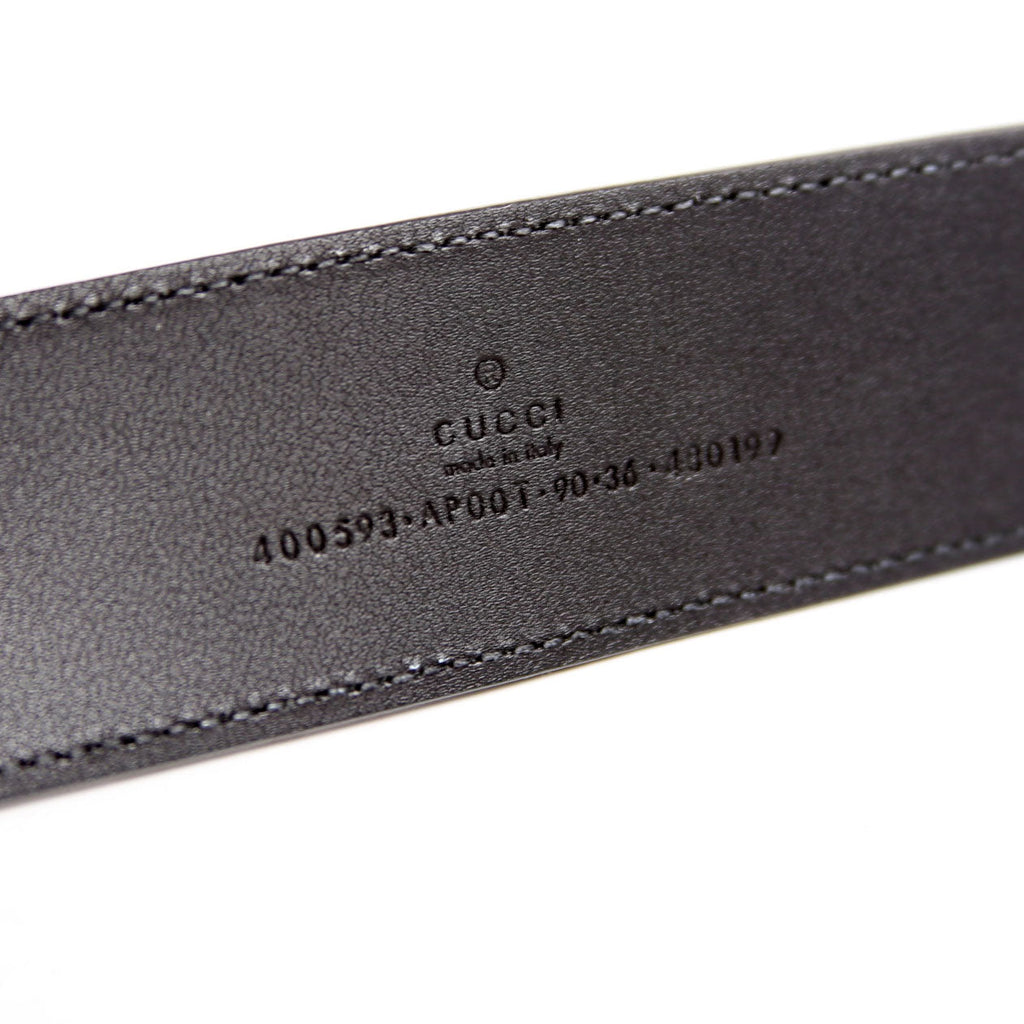 400593 Marmont GG Leather Belt Size 90/36 Black