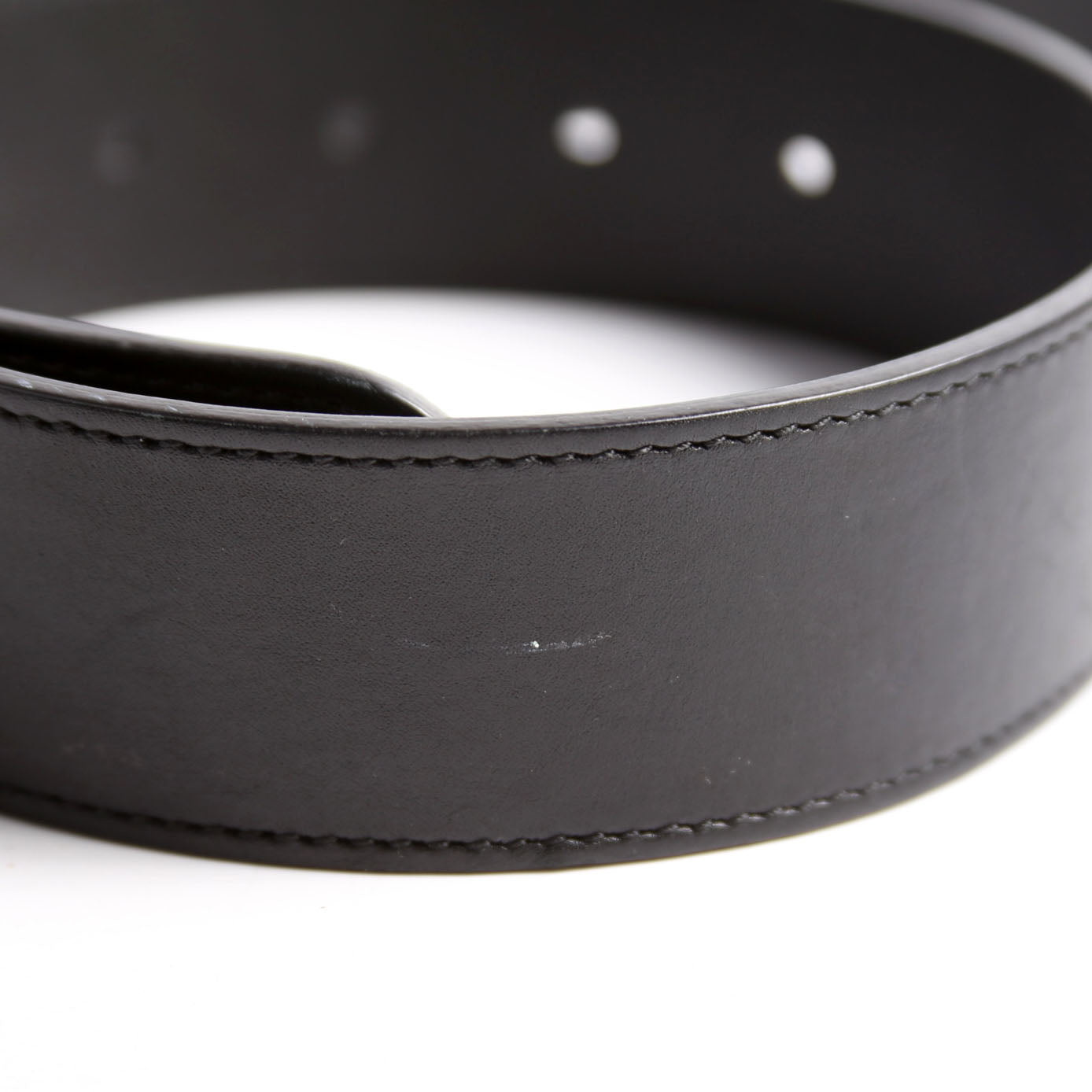 400593 Marmont GG Leather Belt Size 90/36 Black