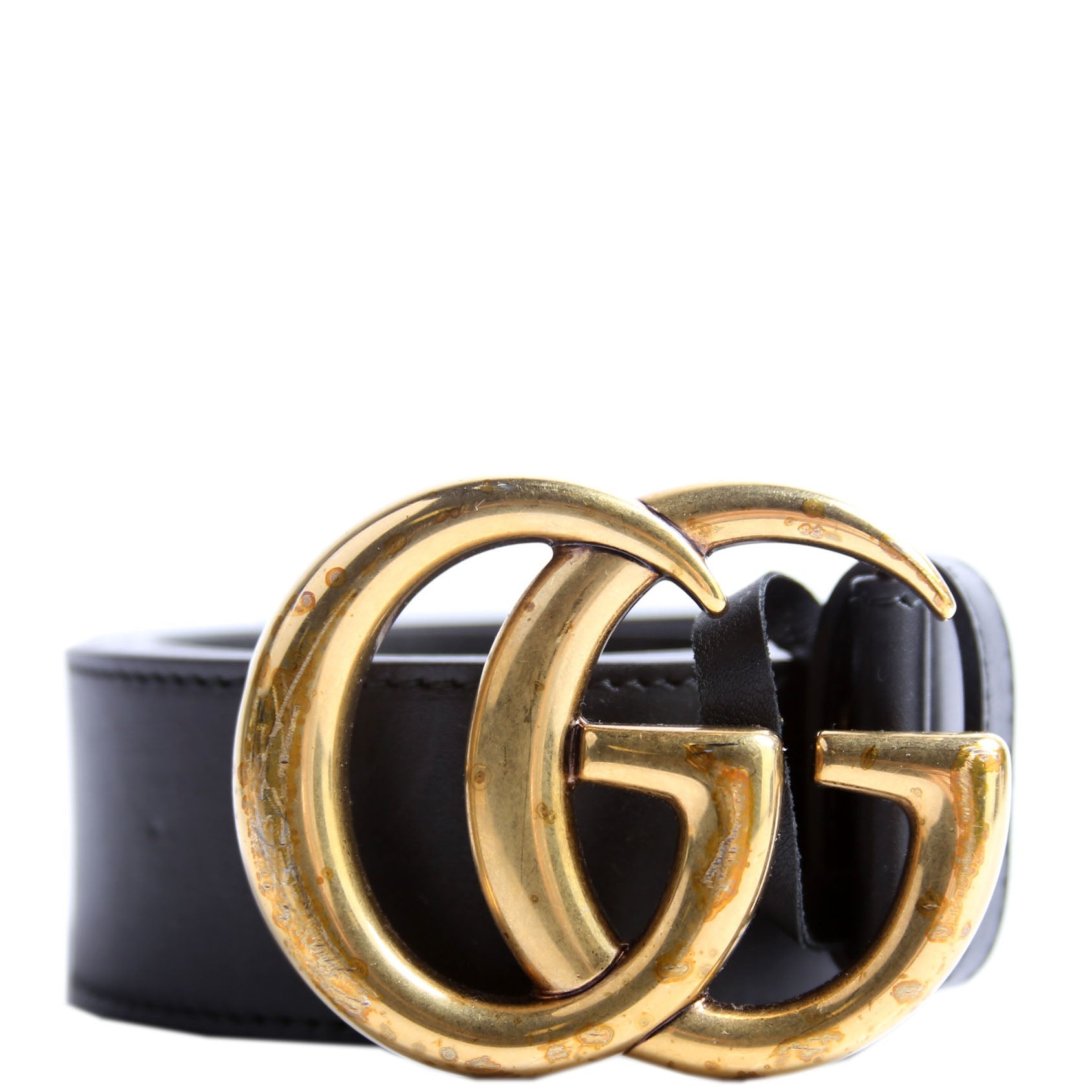 Gucci 400593 Marmont GG Leather Belt Size 75/30 Black
