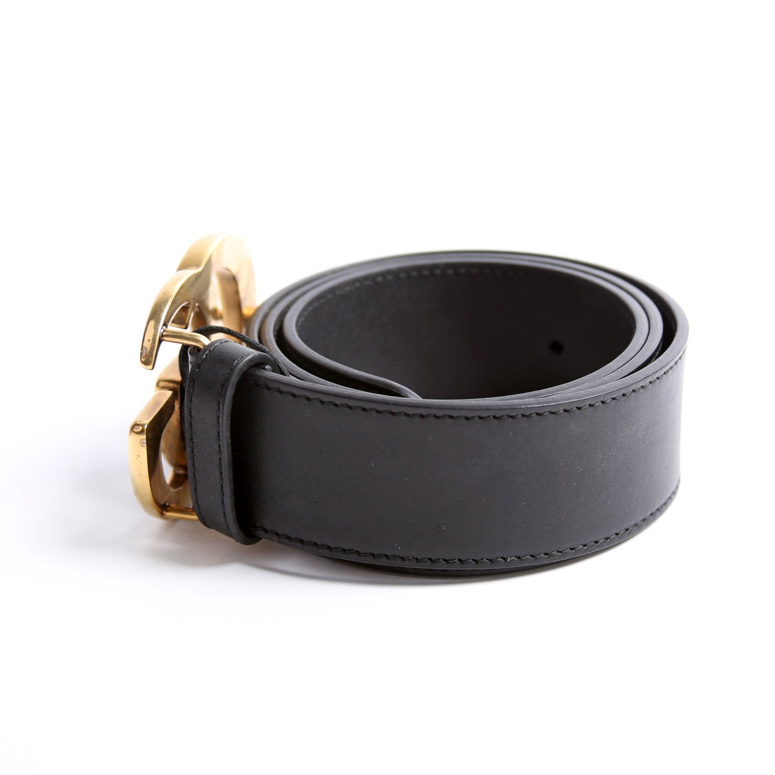 Gucci 400593 Marmont GG Leather Belt Size 75/30 Black