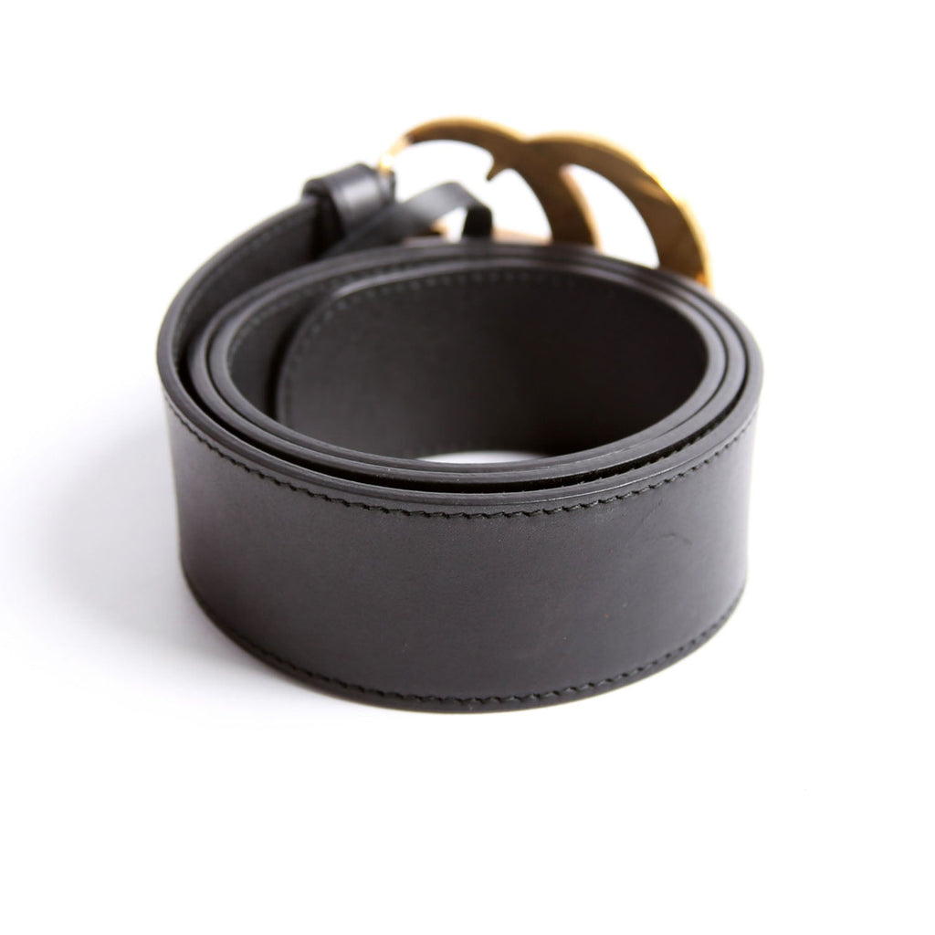 Gucci 400593 Marmont GG Leather Belt Size 75/30 Black