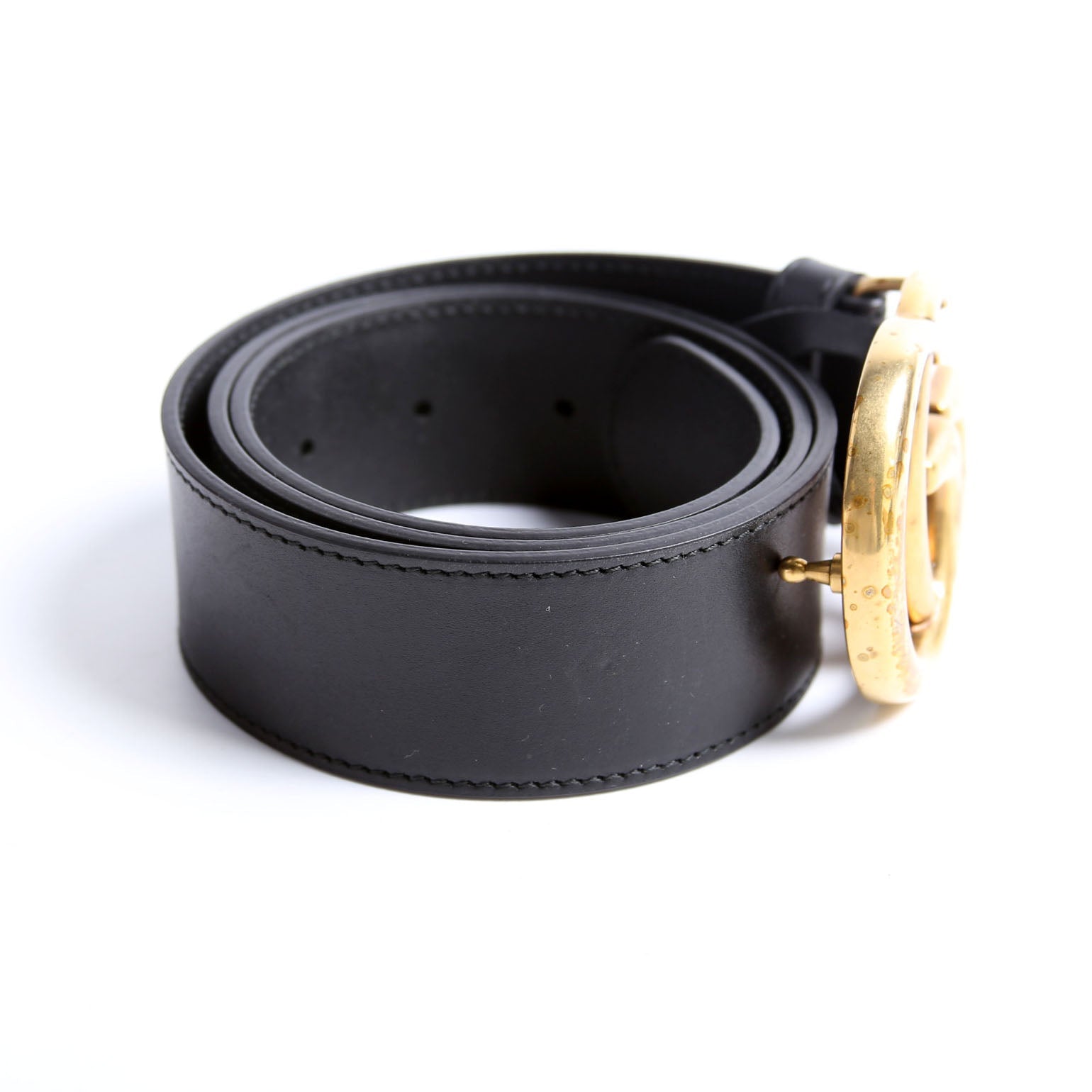 Gucci 400593 Marmont GG Leather Belt Size 75/30 Black