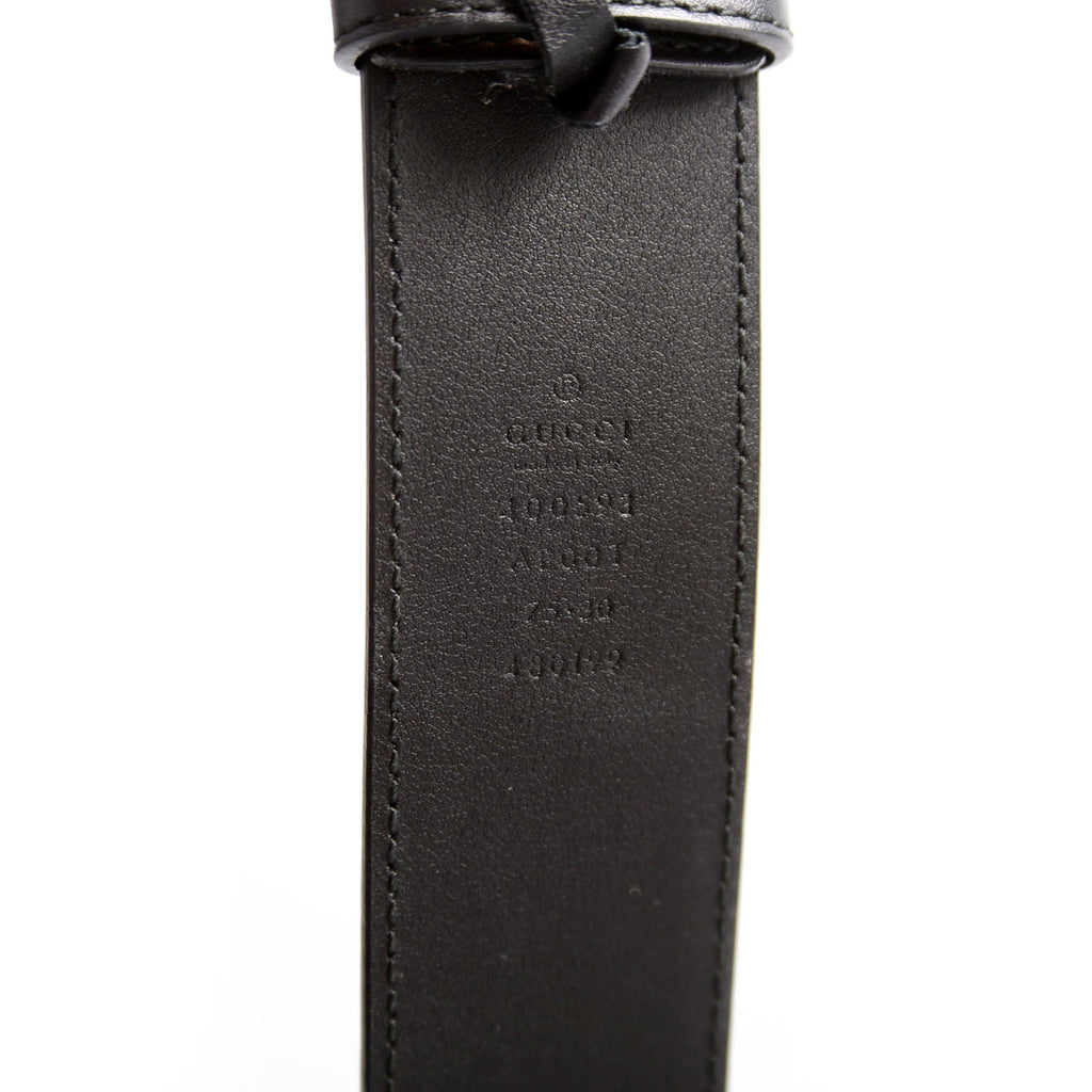 Gucci 400593 Marmont GG Leather Belt Size 75/30 Black