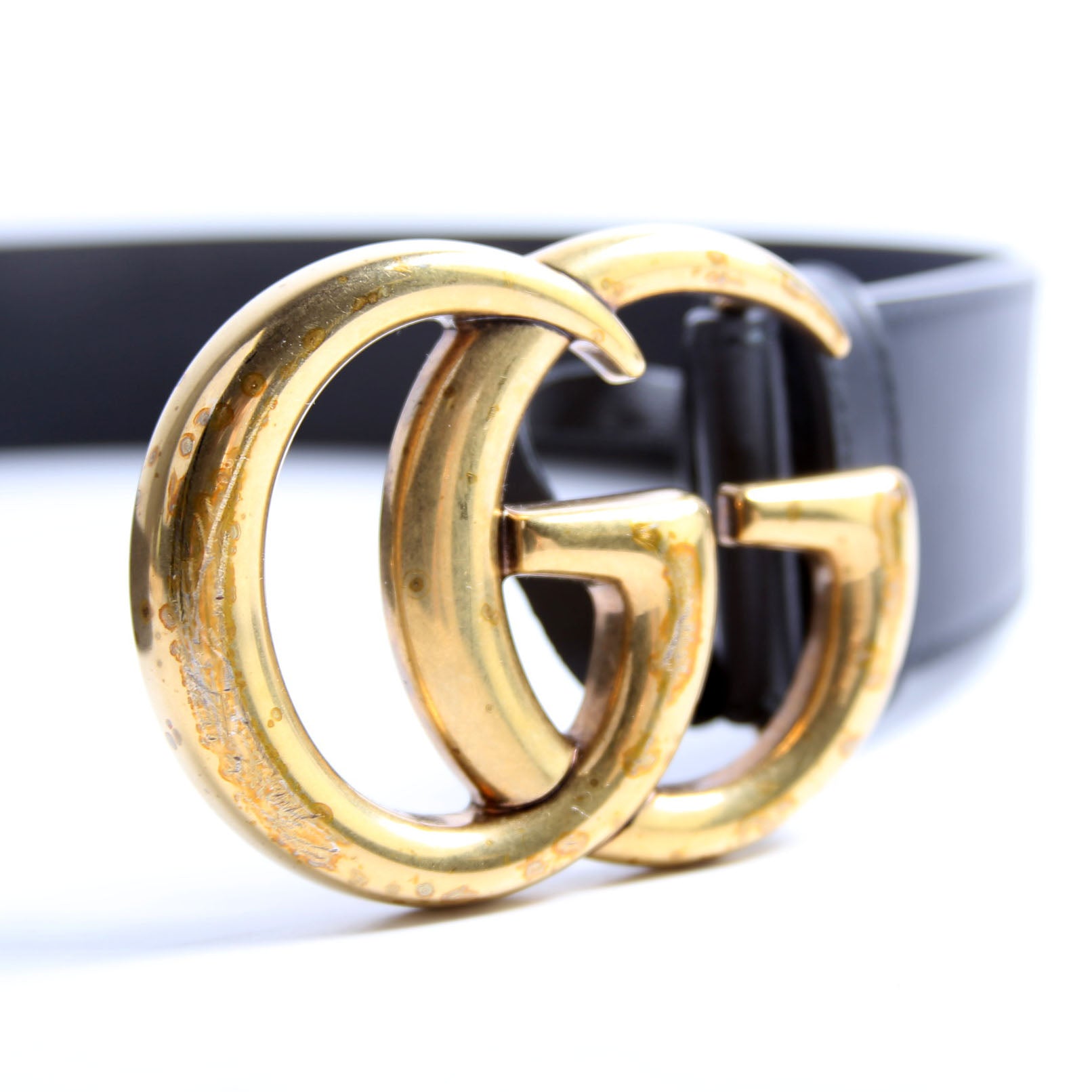 Gucci 400593 Marmont GG Leather Belt Size 75/30 Black