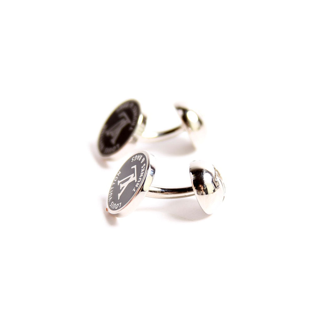 LV Cufflinks With Case Damier Graphite