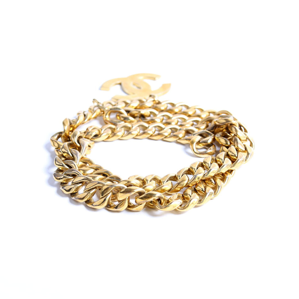 CC Cuban Link Chain Vintage Belt Gold