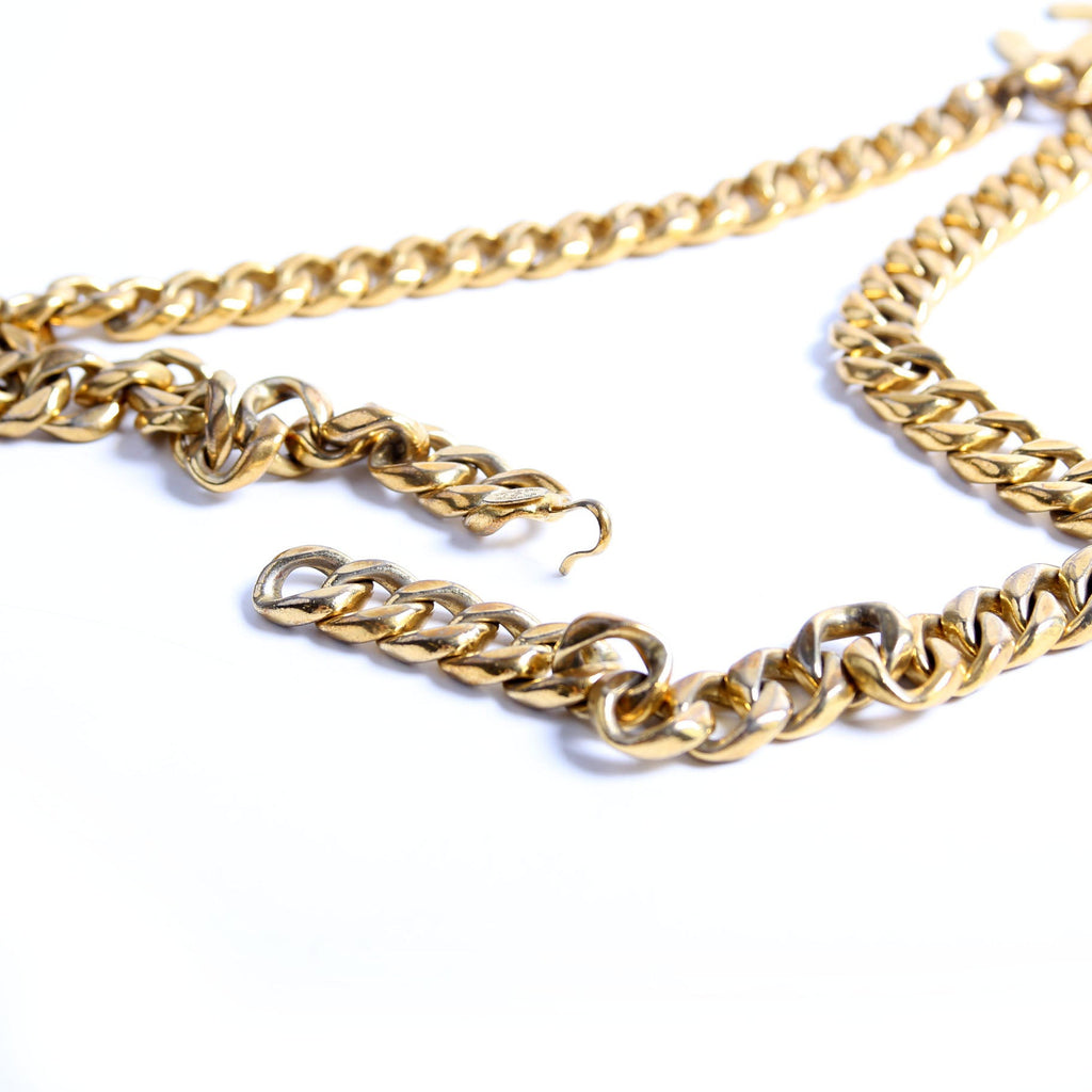 CC Cuban Link Chain Vintage Belt Gold