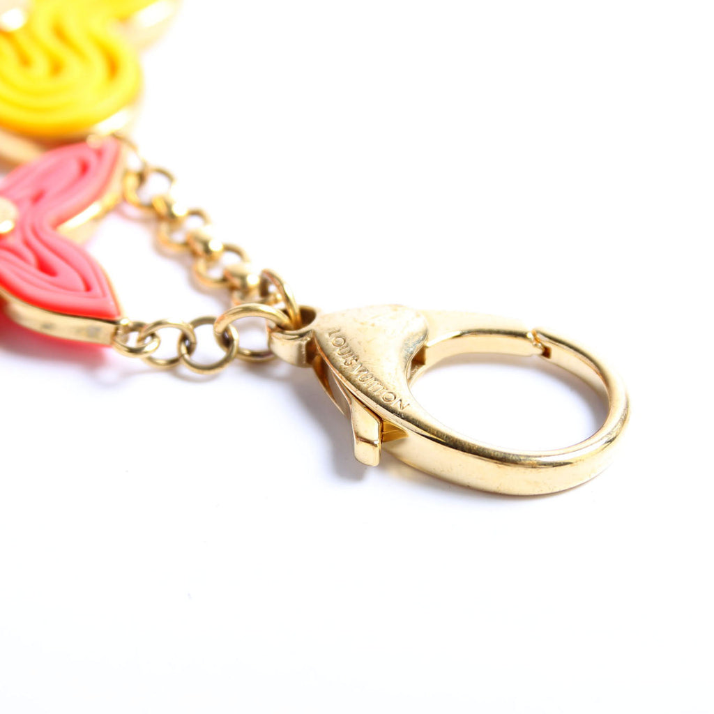 Passion Resin Naif Bag Charm Gold/Multicolor
