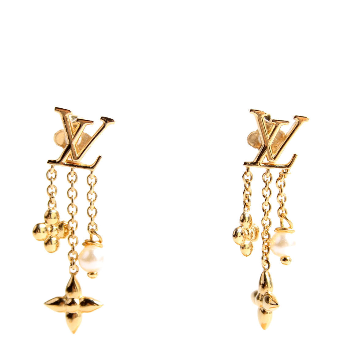 Louisa Drop Earrings Gold/Pearl