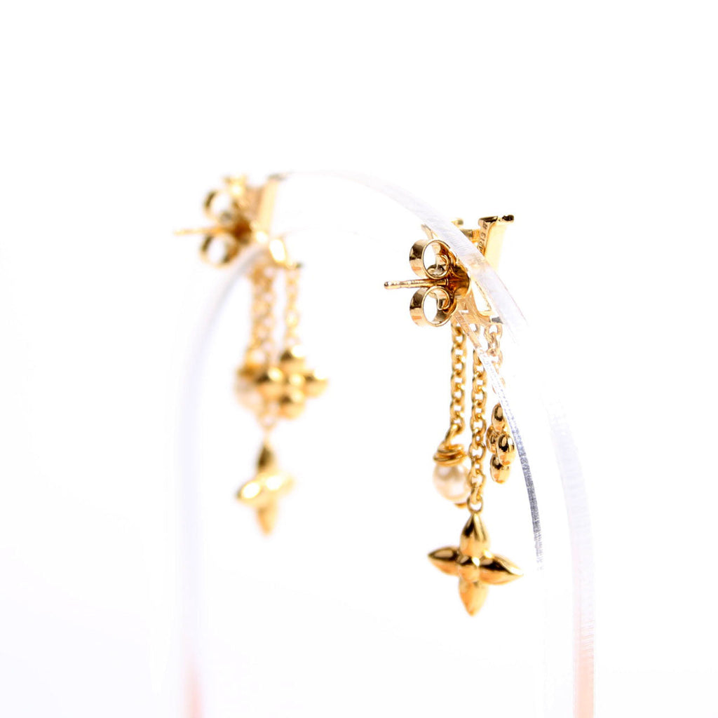 Louisa Drop Earrings Gold/Pearl