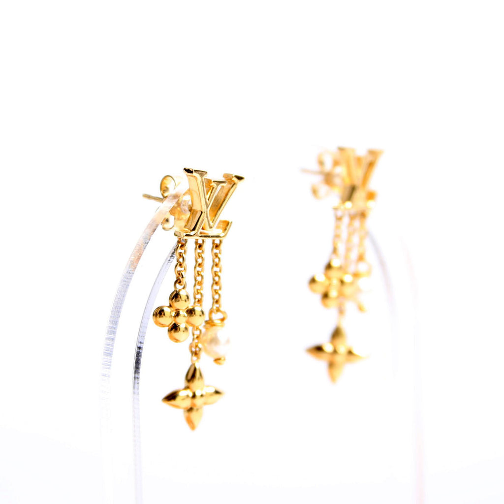 Louisa Drop Earrings Gold/Pearl