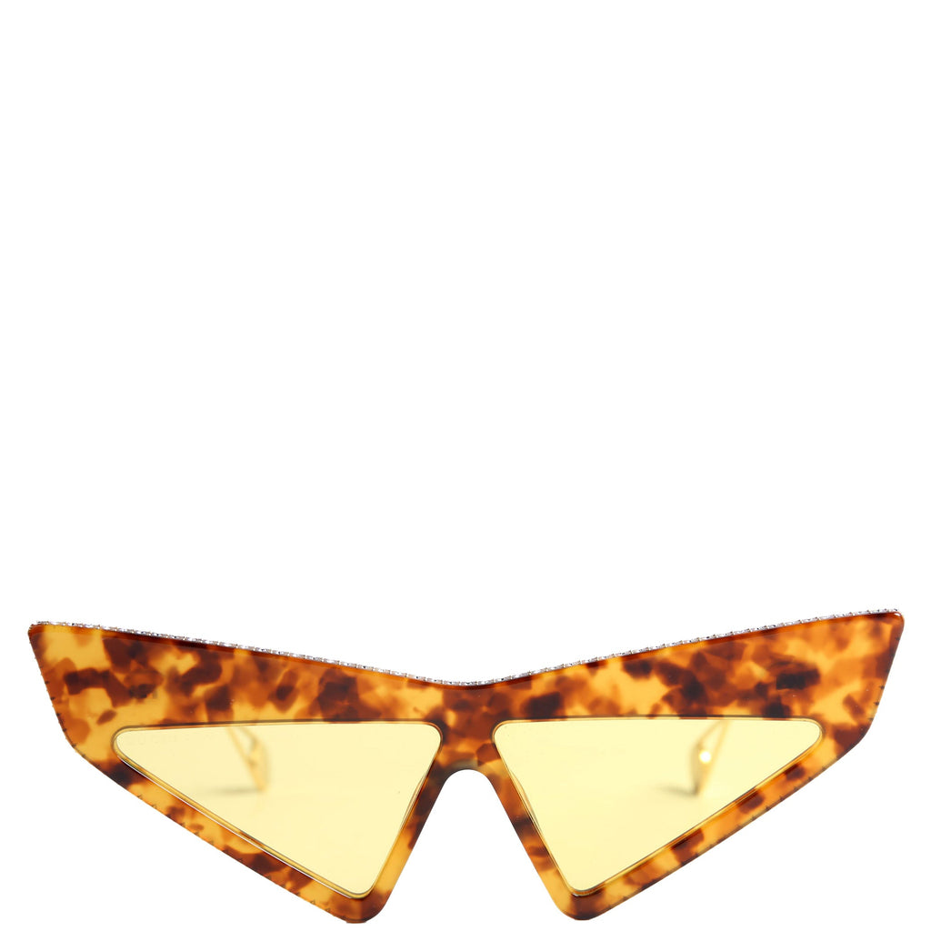 Gucci GG0430S 003 Crystal Sunglasses Brown