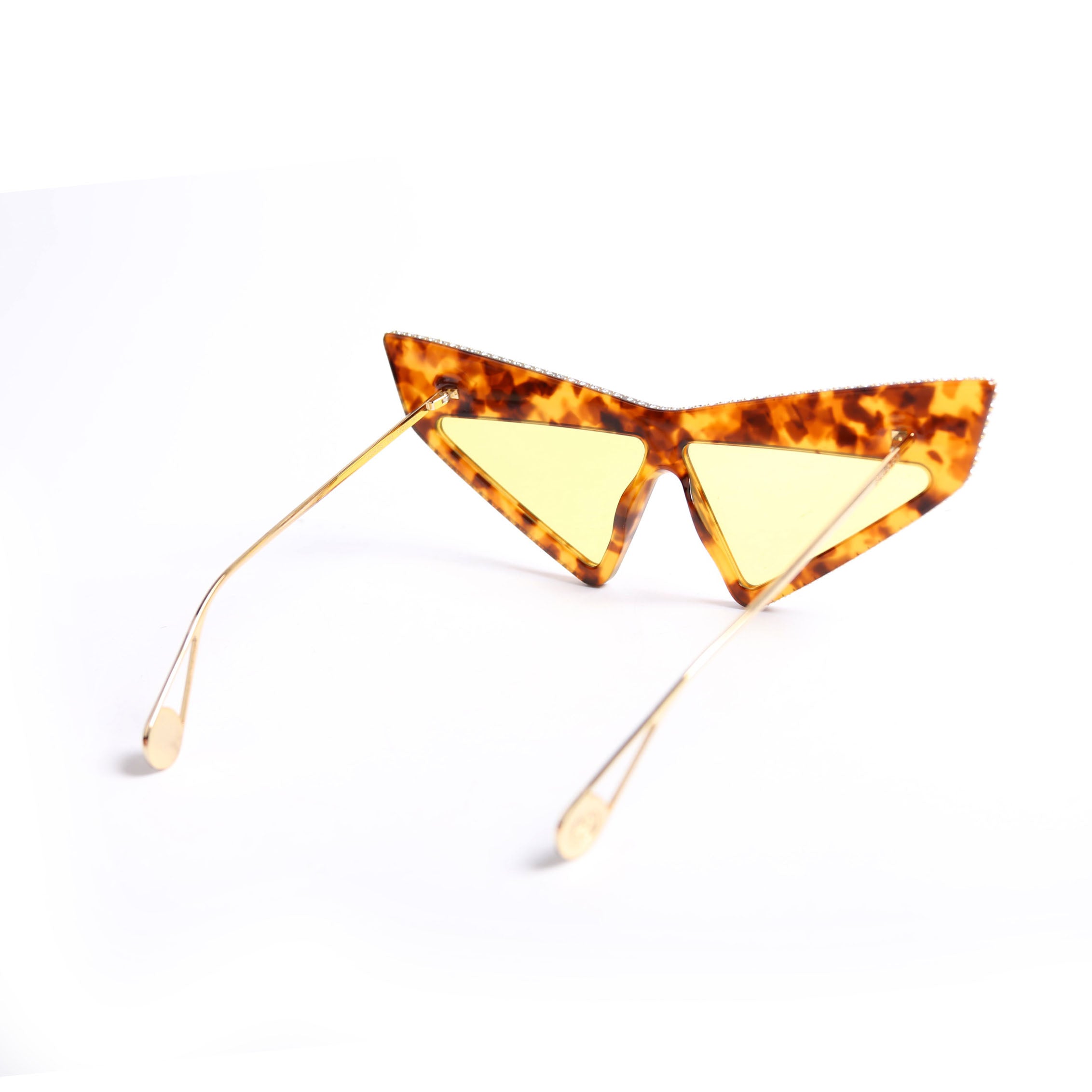 Gucci GG0430S 003 Crystal Sunglasses Brown