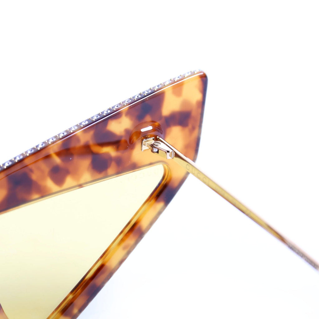 Gucci GG0430S 003 Crystal Sunglasses Brown
