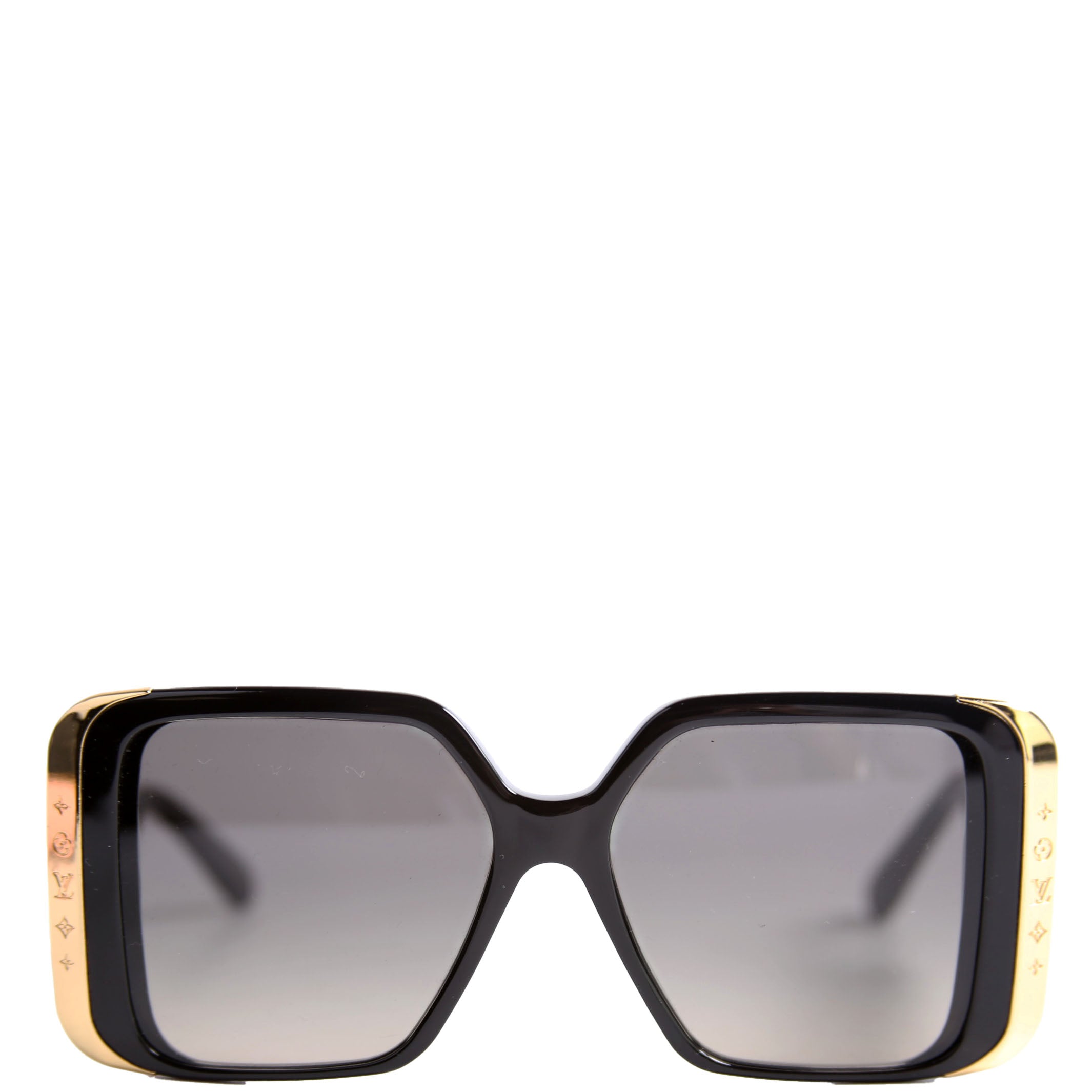 Z1664W Moon Square Sunglasses Black