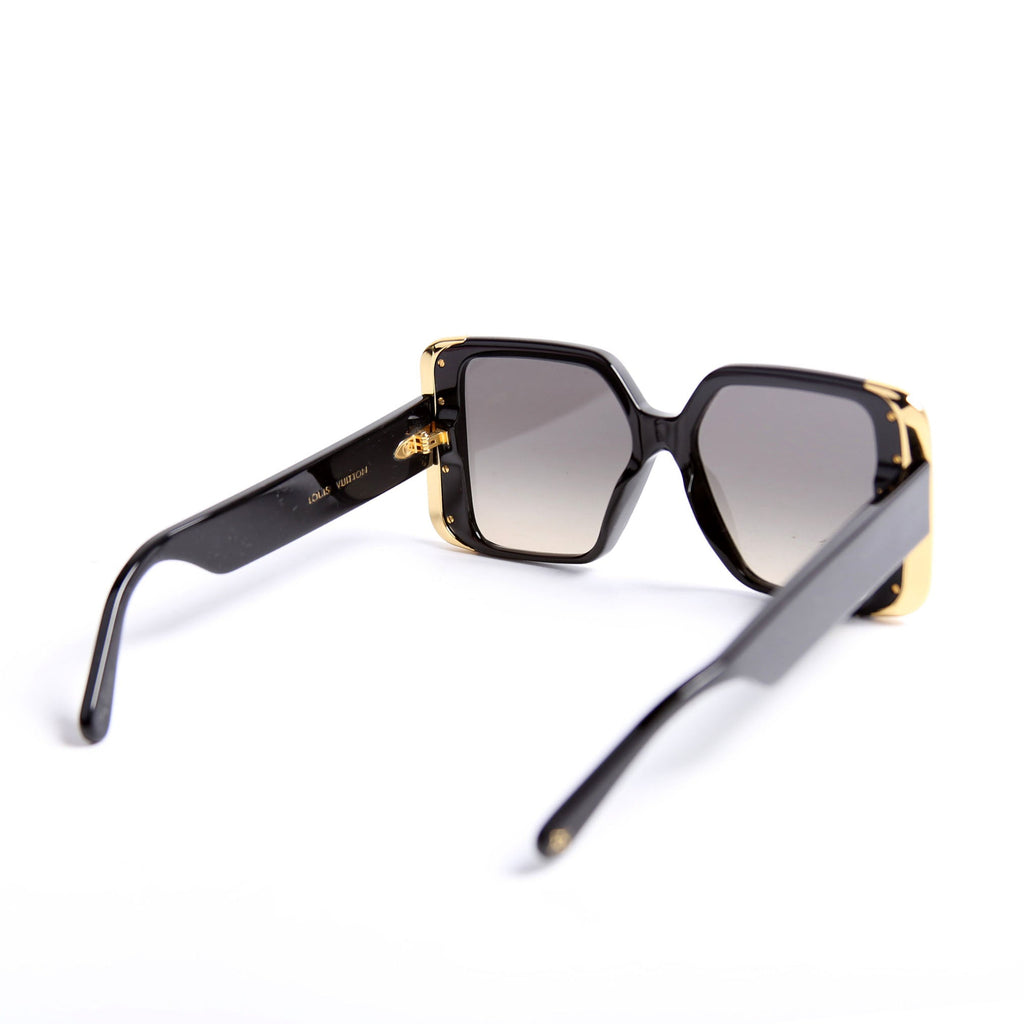 Z1664W Moon Square Sunglasses Black