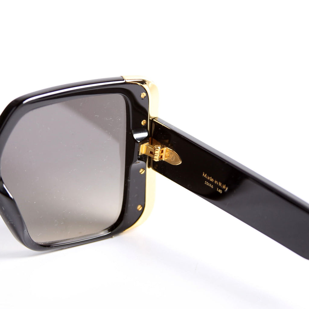 Z1664W Moon Square Sunglasses Black