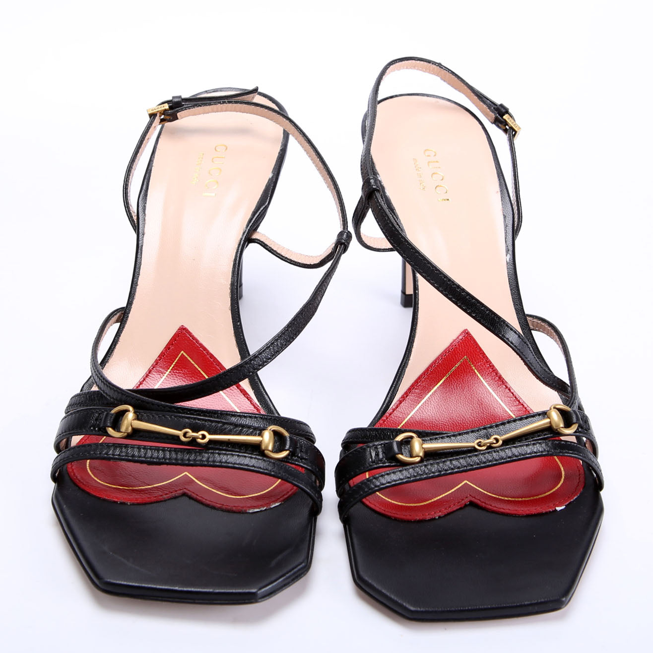 Victoria Strappy Horsebit Sandal Heels Size 38.5