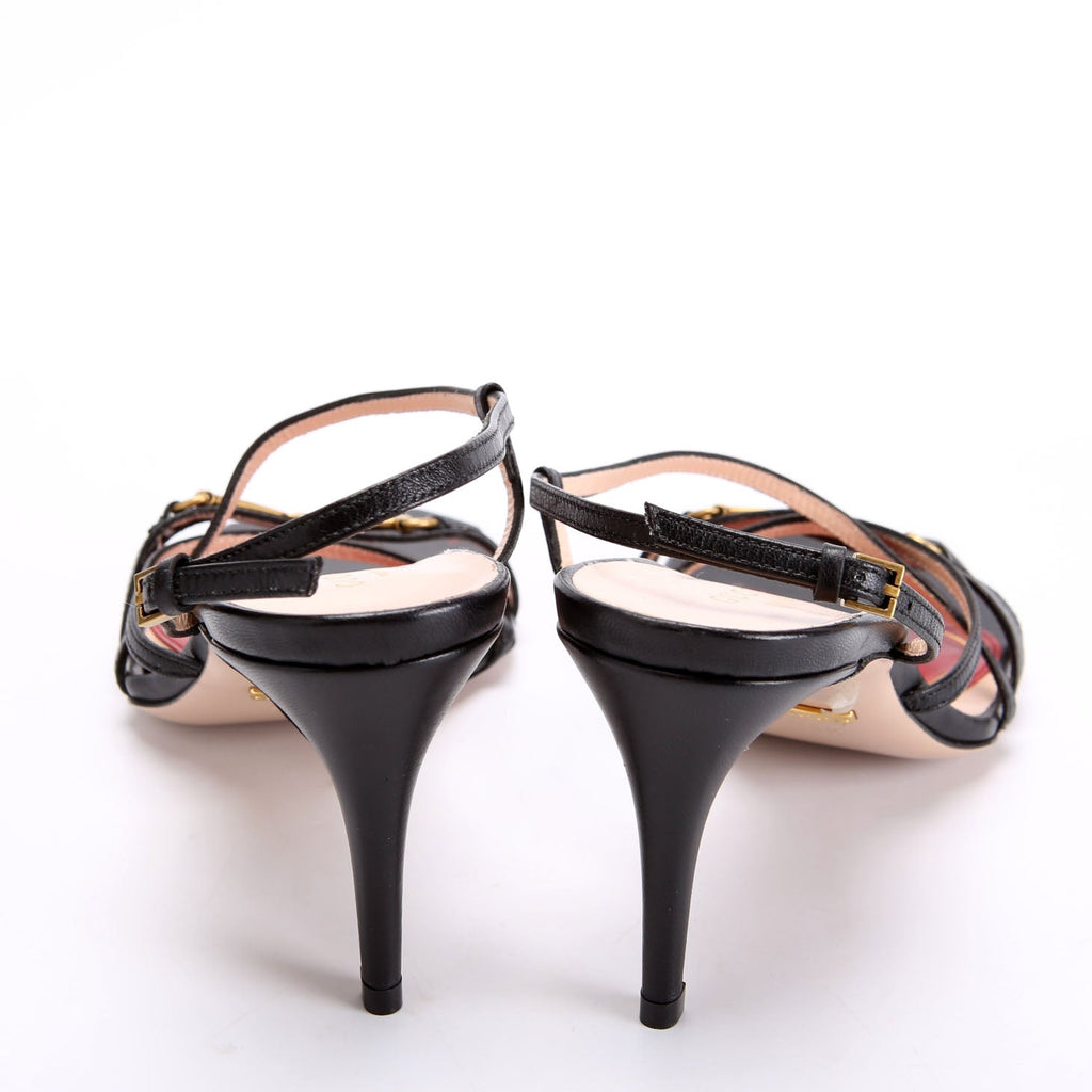 Victoria Strappy Horsebit Sandal Heels Size 38.5