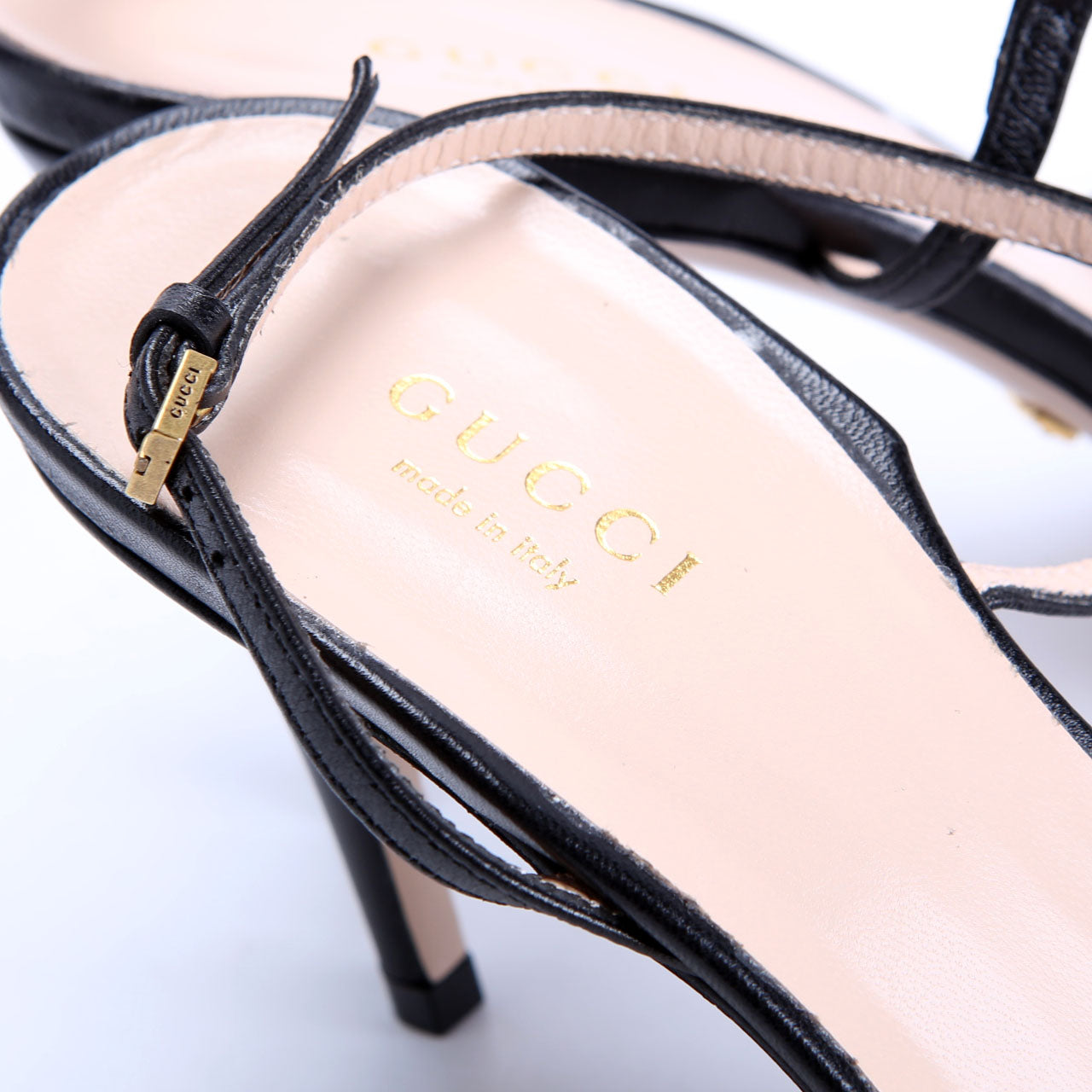 Victoria Strappy Horsebit Sandal Heels Size 38.5