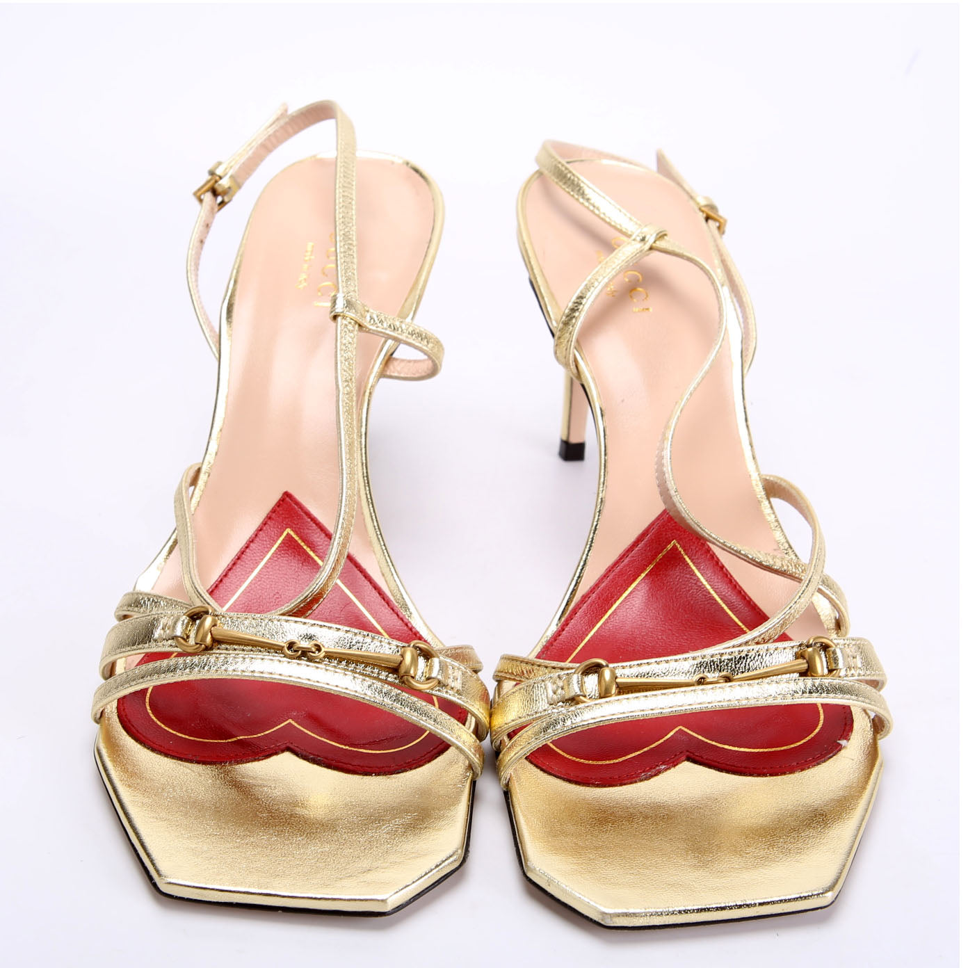 Victoria Strappy Horsebit Sandal Heels Size 38.5