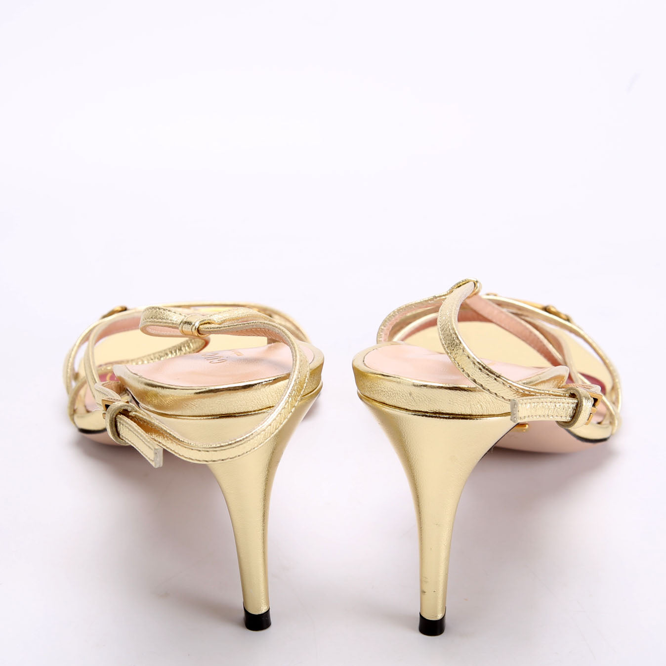 Victoria Strappy Horsebit Sandal Heels Size 38.5