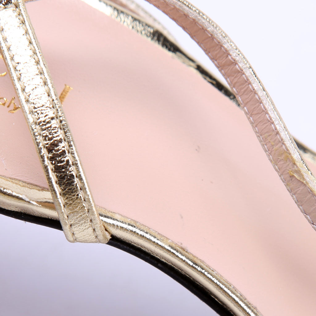 Victoria Strappy Horsebit Sandal Heels Size 38.5