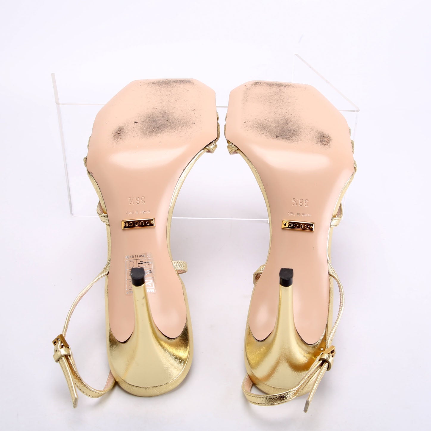 Victoria Strappy Horsebit Sandal Heels Size 38.5