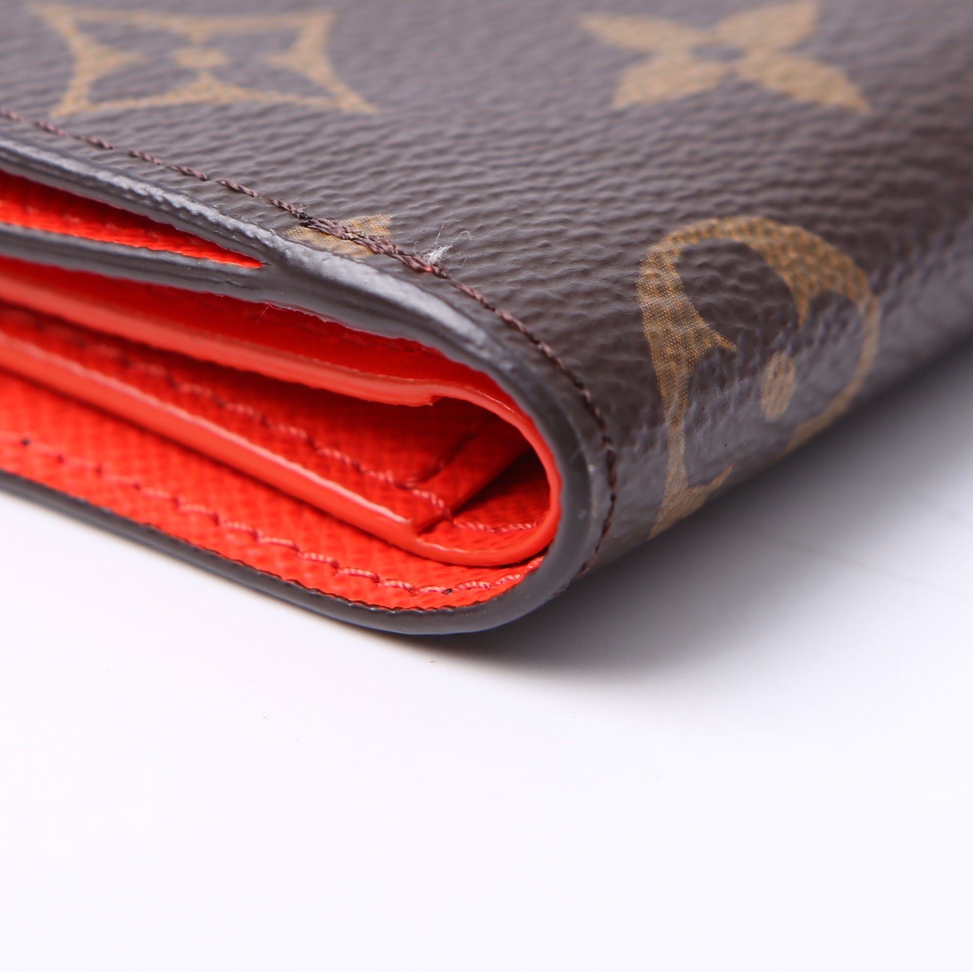 Lisa Wallet Monogram Red