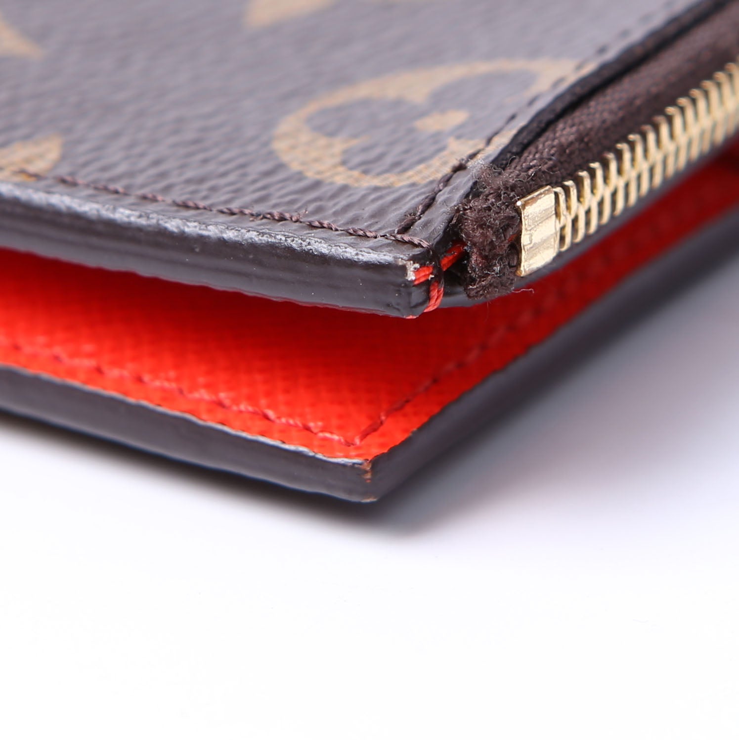 Lisa Wallet Monogram Red