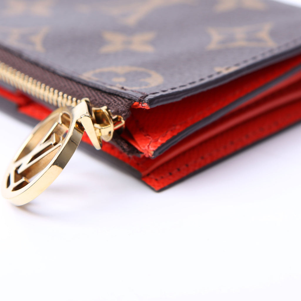 Lisa Wallet Monogram Red