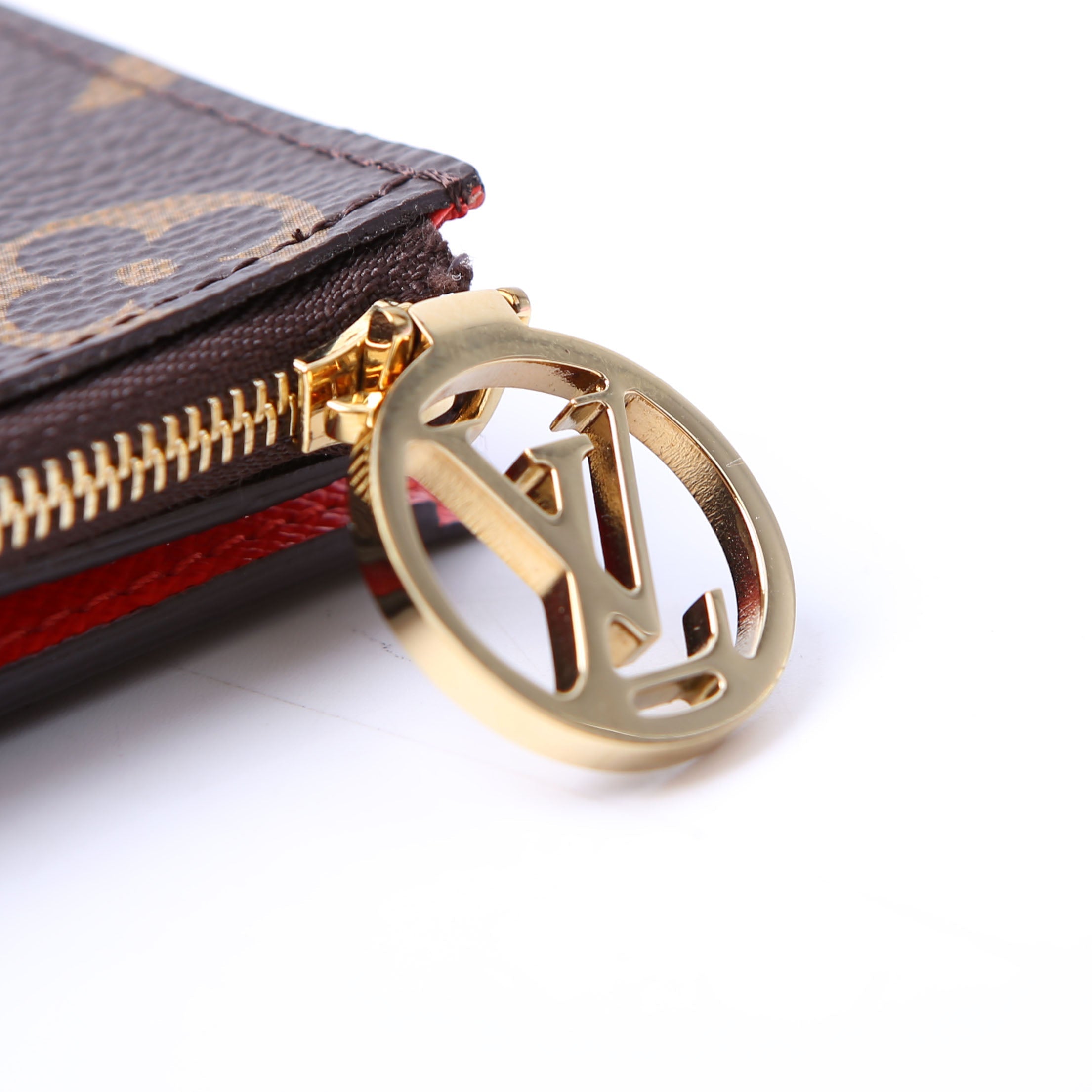 Lisa Wallet Monogram Red