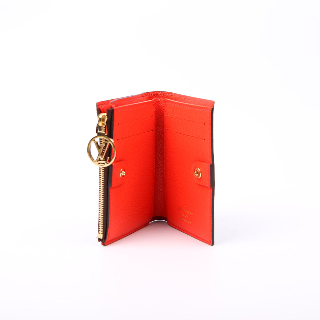 Lisa Wallet Monogram Red