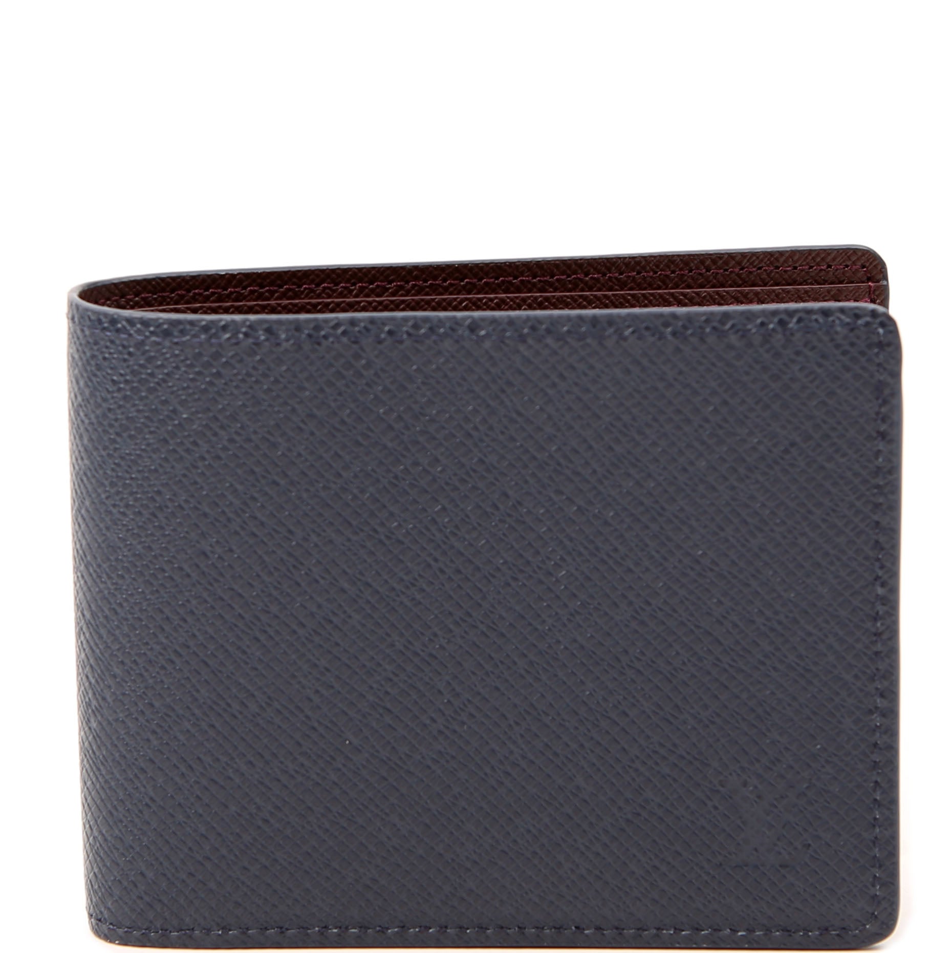 Multiple Wallet Taiga Leather Blue