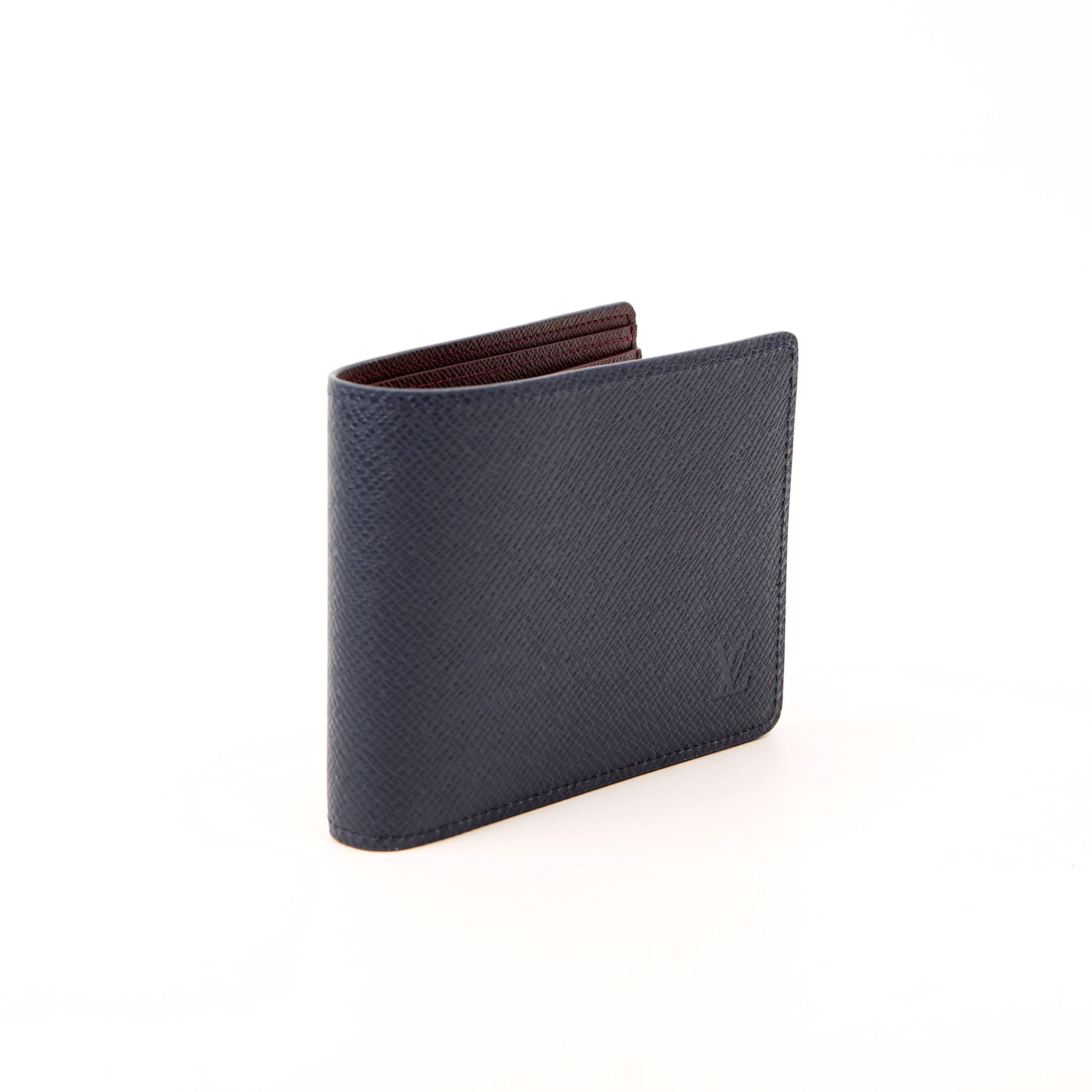 Multiple Wallet Taiga Leather Blue
