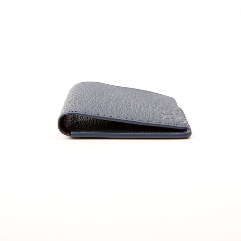 Multiple Wallet Taiga Leather Blue