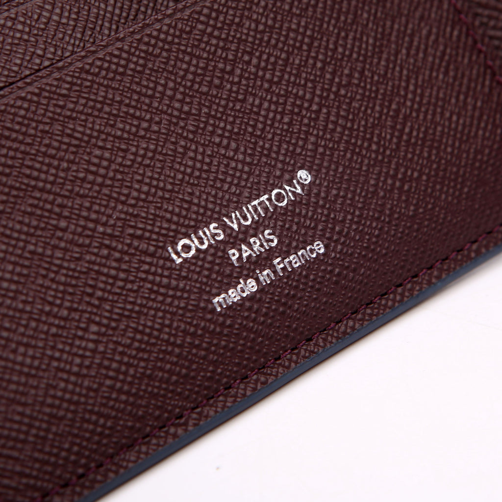 Multiple Wallet Taiga Leather Blue