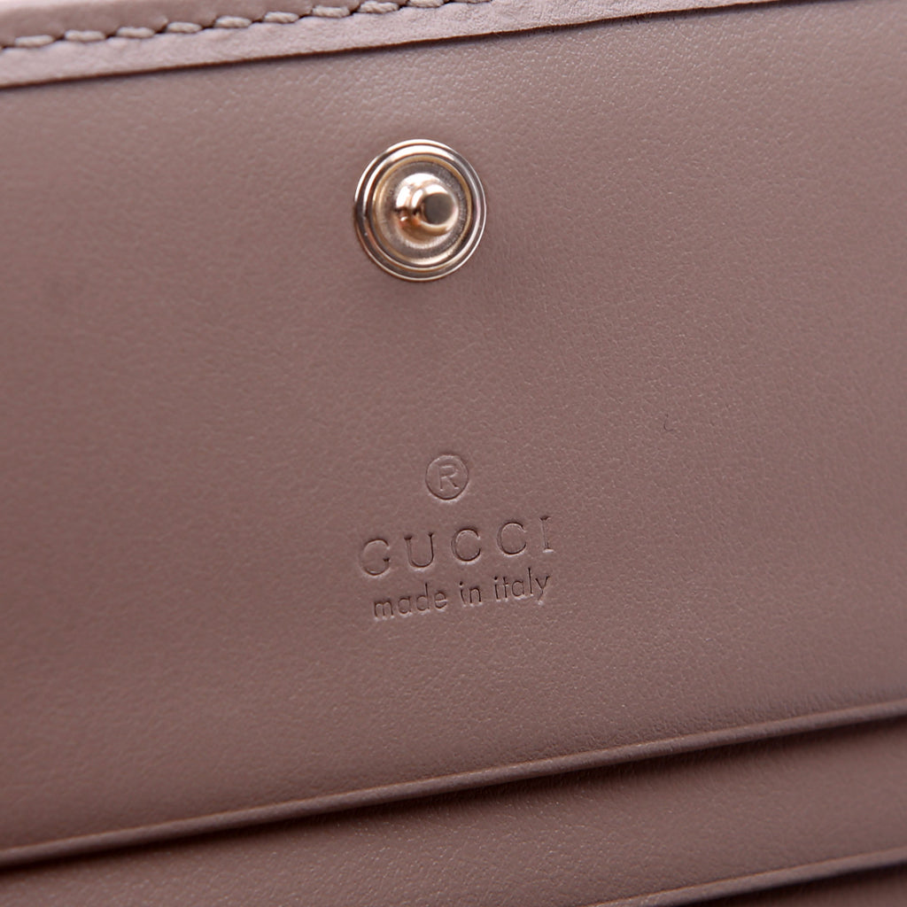 466492 GG Marmont Card Case Tan