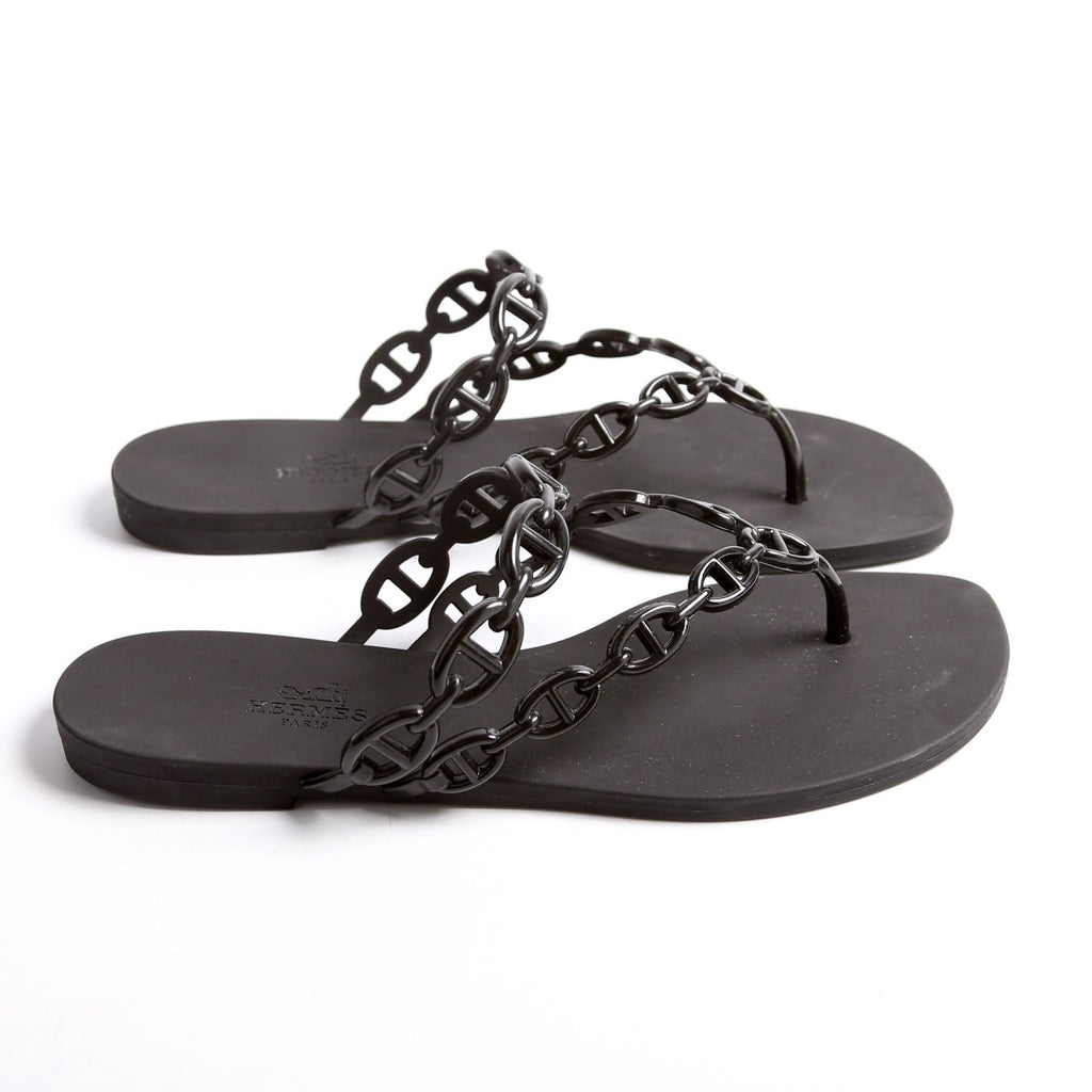 Island Sandal Size 38 Black
