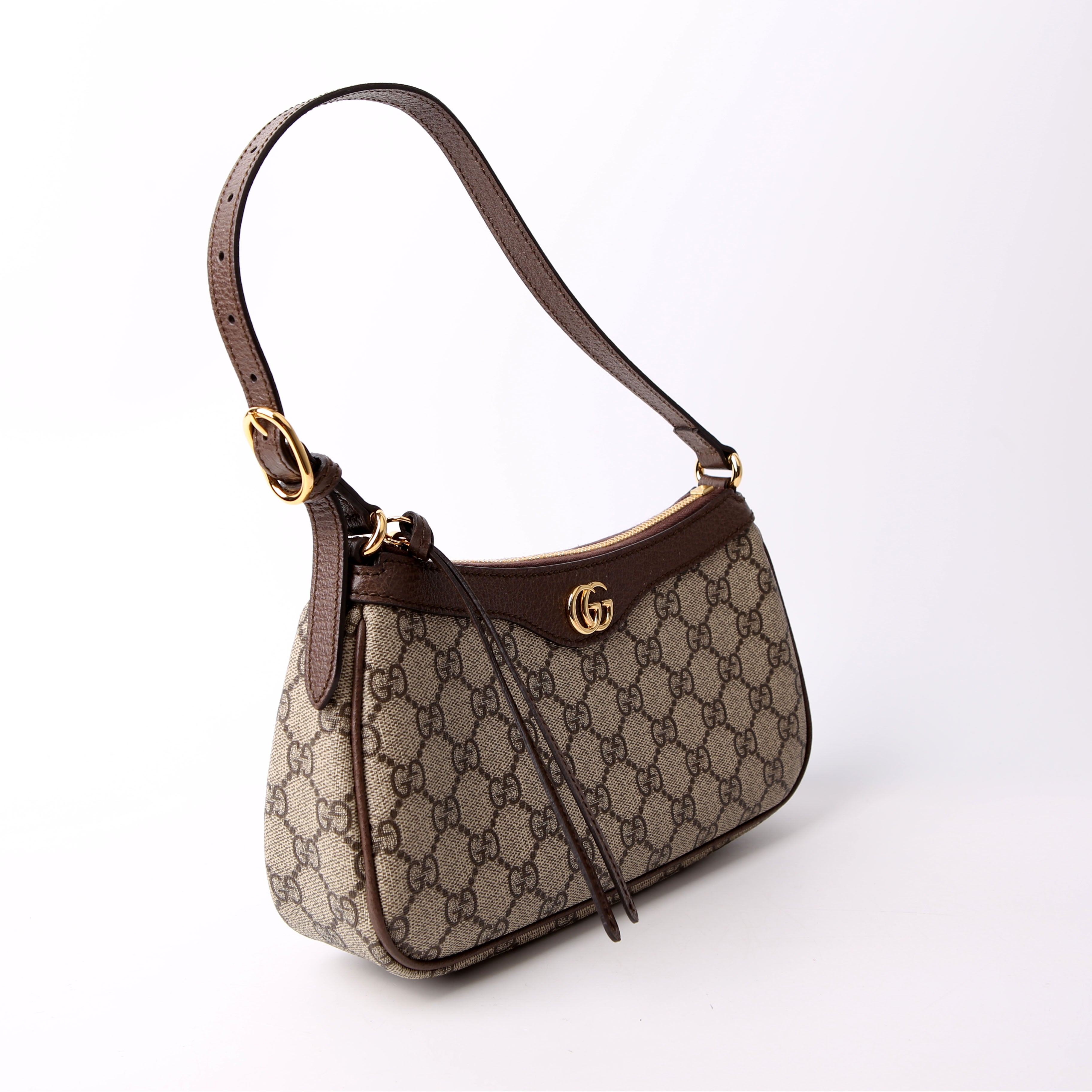 735145 Ophidia GG Small Bag White